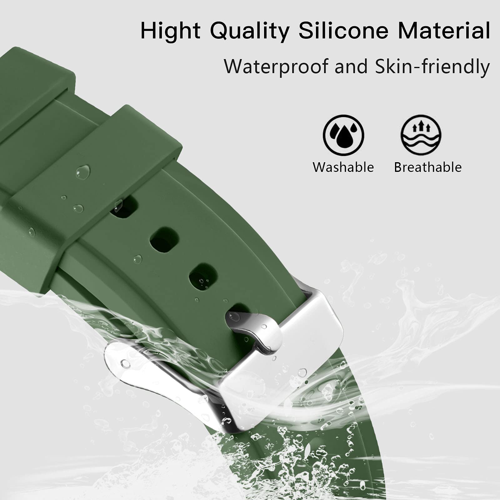 Lerobo No Gap Band Compatible With Samsung Galaxy Watch 7 6 5 4 Band 40Mm 44Mm/Watch 5 Pro Band 45Mm/Galaxy Watch 4 Classic Band