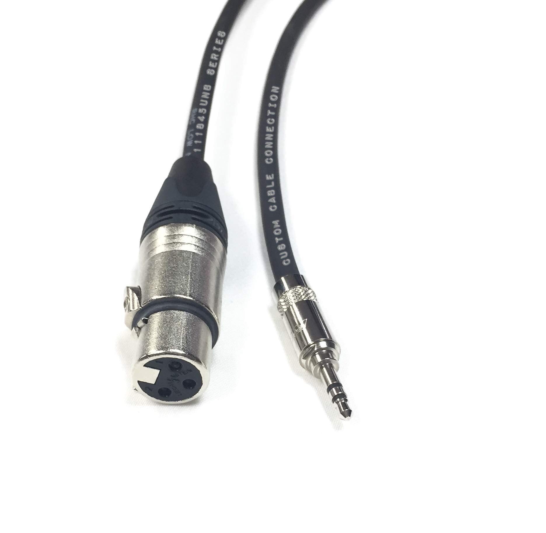 25 Foot Xlr Female To 1/8 Inch (3.5Mm) Male Unbalanced Audio Cable 24 Awg By Custom Cable Connection