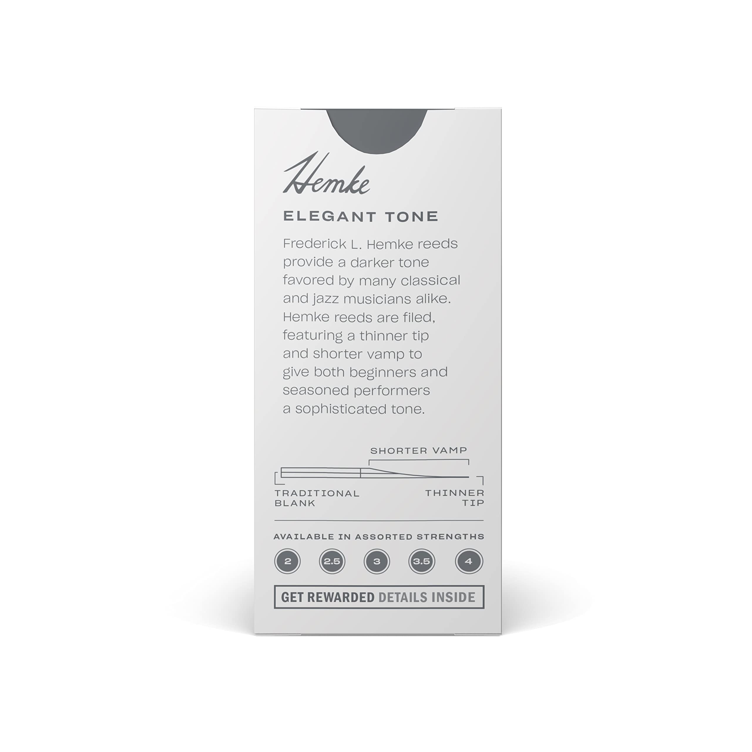 Daddario Frederick L. Hemke Soprano Saxophone Reeds, Strength 2.0, 5 Pack