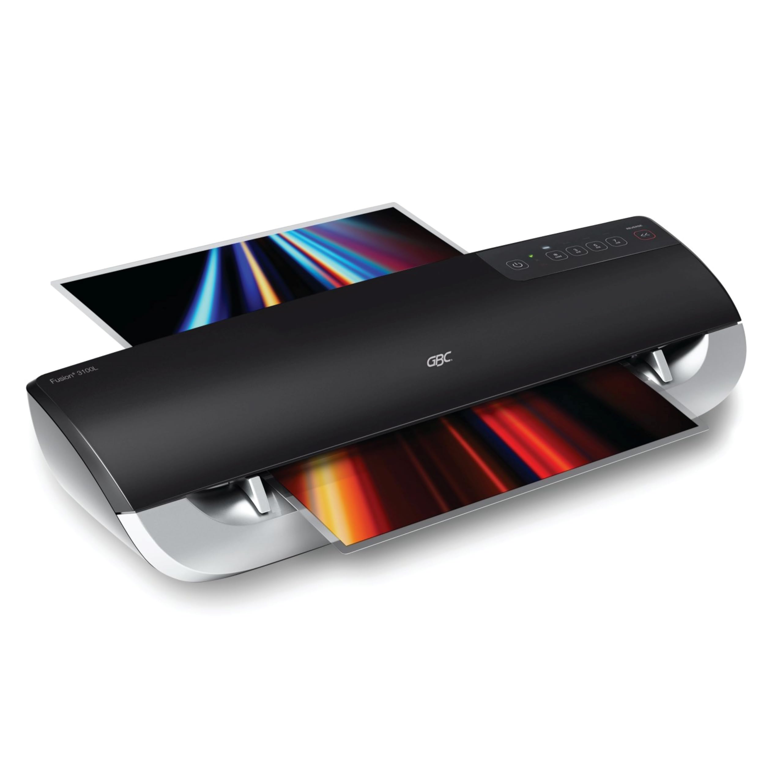 Gbc Thermal Laminator Machine, Fusion 3100L, 12 Inch, 1 Min Warm Up, 3 7 Mil, With 30 Ezuse Laminating Pouches For Home, Office And Classroom, Black (1703076)