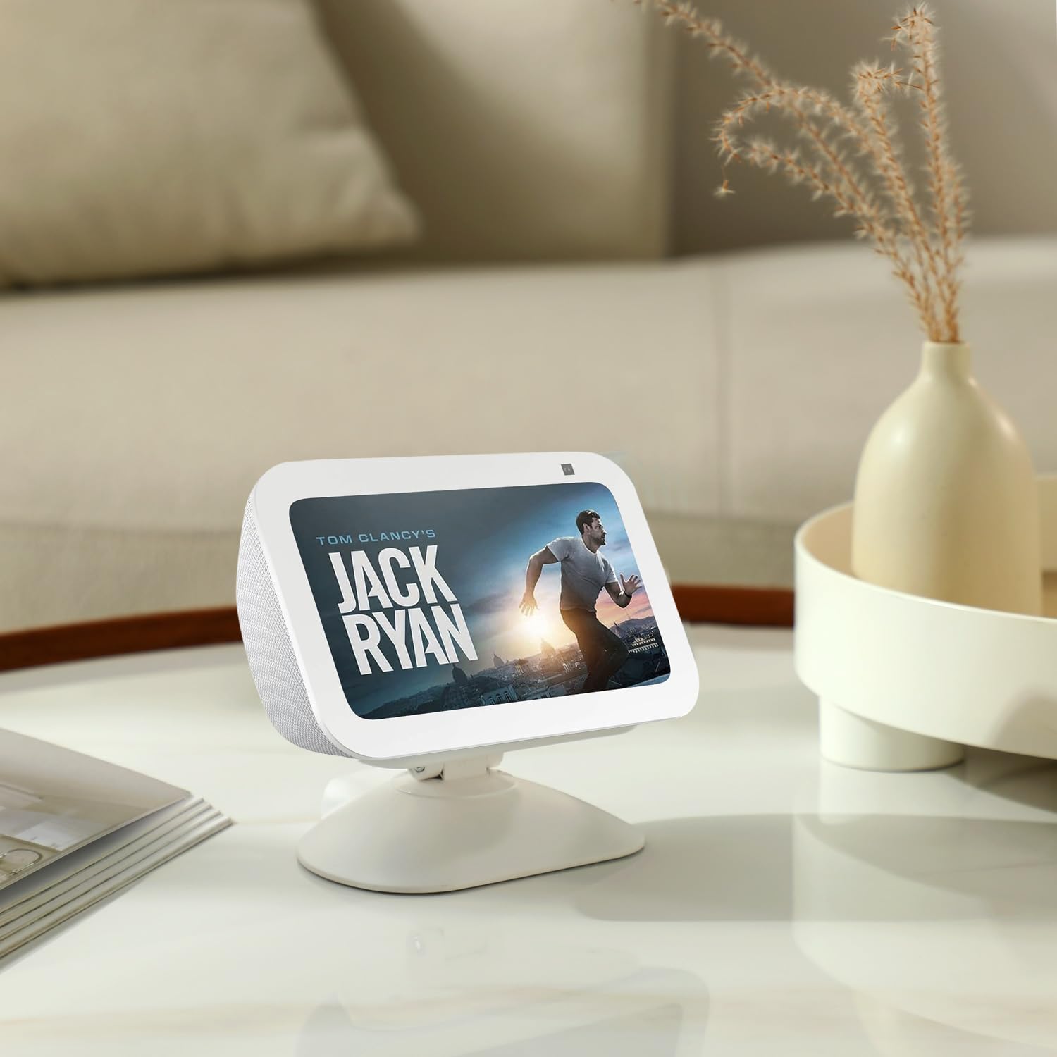 Dianves Adjustable Stand For Echo Show 5 (3Rd Gen), Tilt + Swivel Stand Multi Angle Rotation Magnetic Anti Slip Base For Show 5,