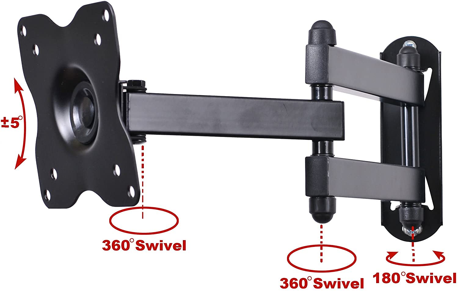 Videosecu Swingout Arm Wall Mount For Lg 19 To 39 Inch Models Lcd Flat Panel Screen Tv Or Monitor Vesa 100X100Mm Be8