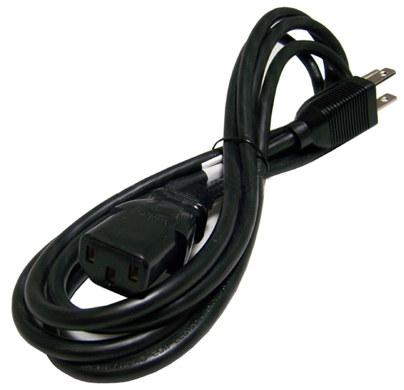 .I Sheng. 1250W 10A 125V Black Generic Power Cord