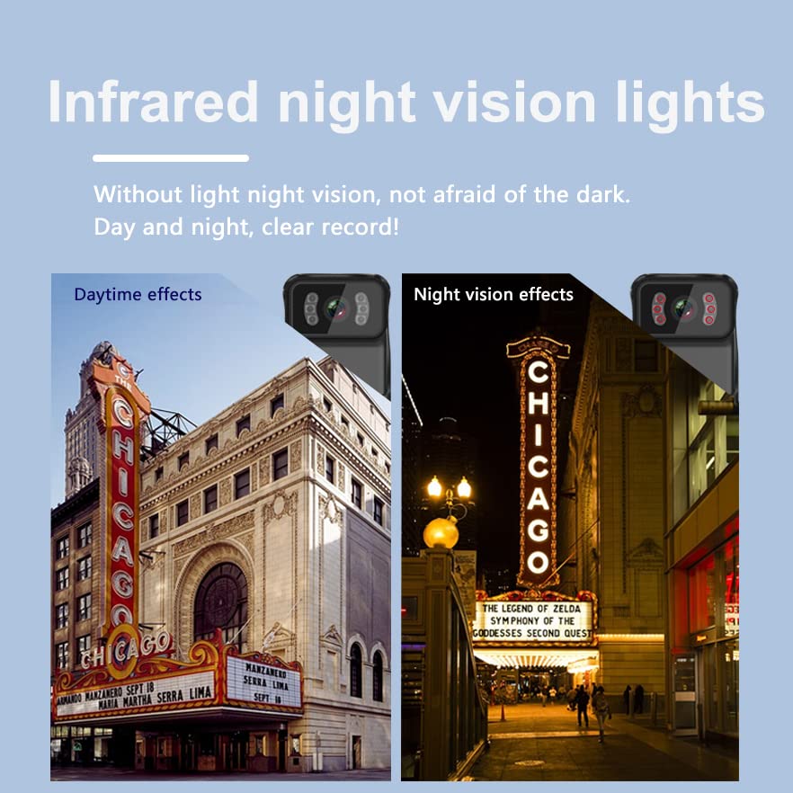 Weiibdie 1080P Body Cameras With Audio And Video Recording, 64Gb Memory,Night Vision,Waterproof Shell,Wifi Hotspot,Personal Mini