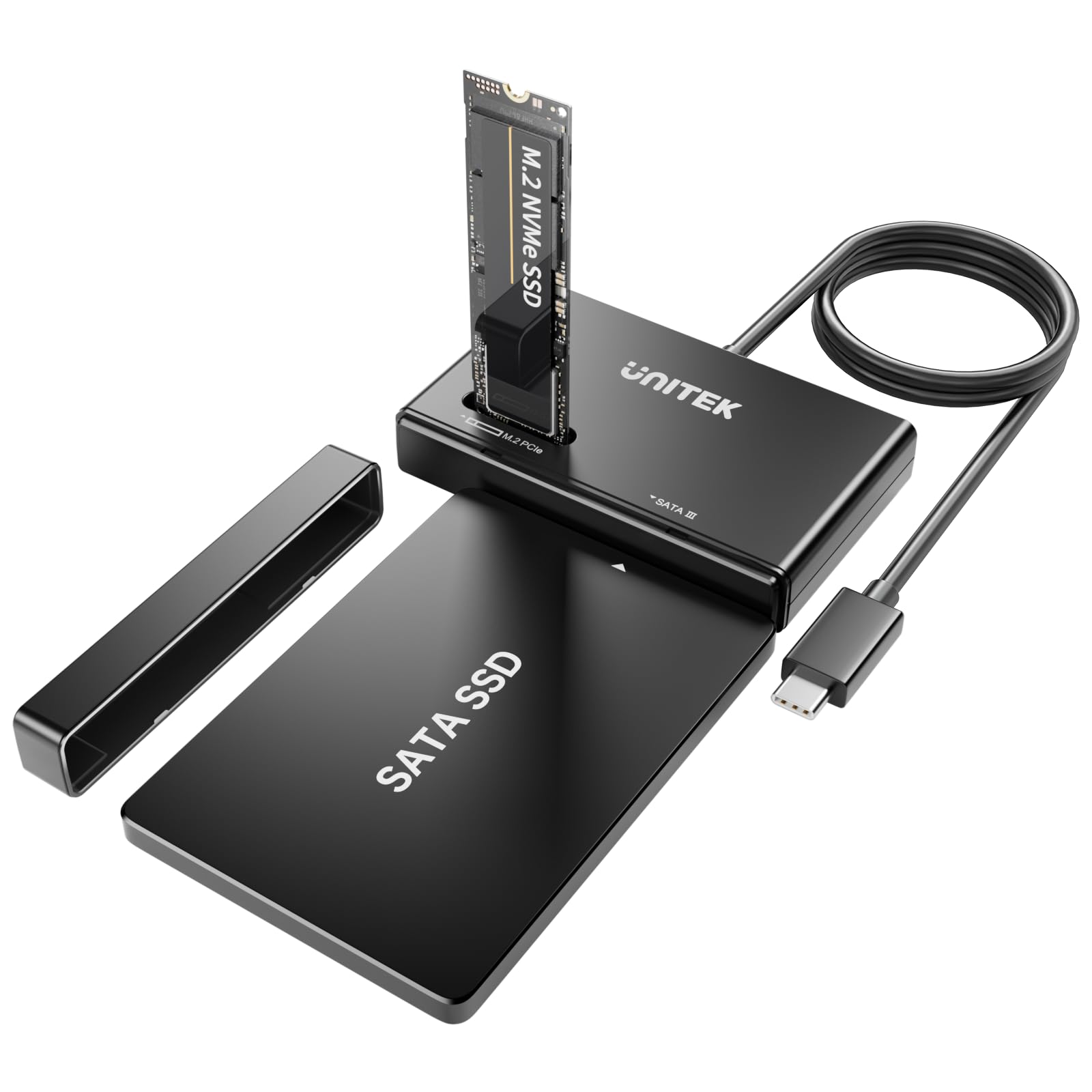 Unitek M.2 Nvme Ssd Enclosure Adapter   10 Gbps Hard Drive Reader Tool Free Pcie Nvme Adapter External Usb 3.2 M2 Sata Case Conv