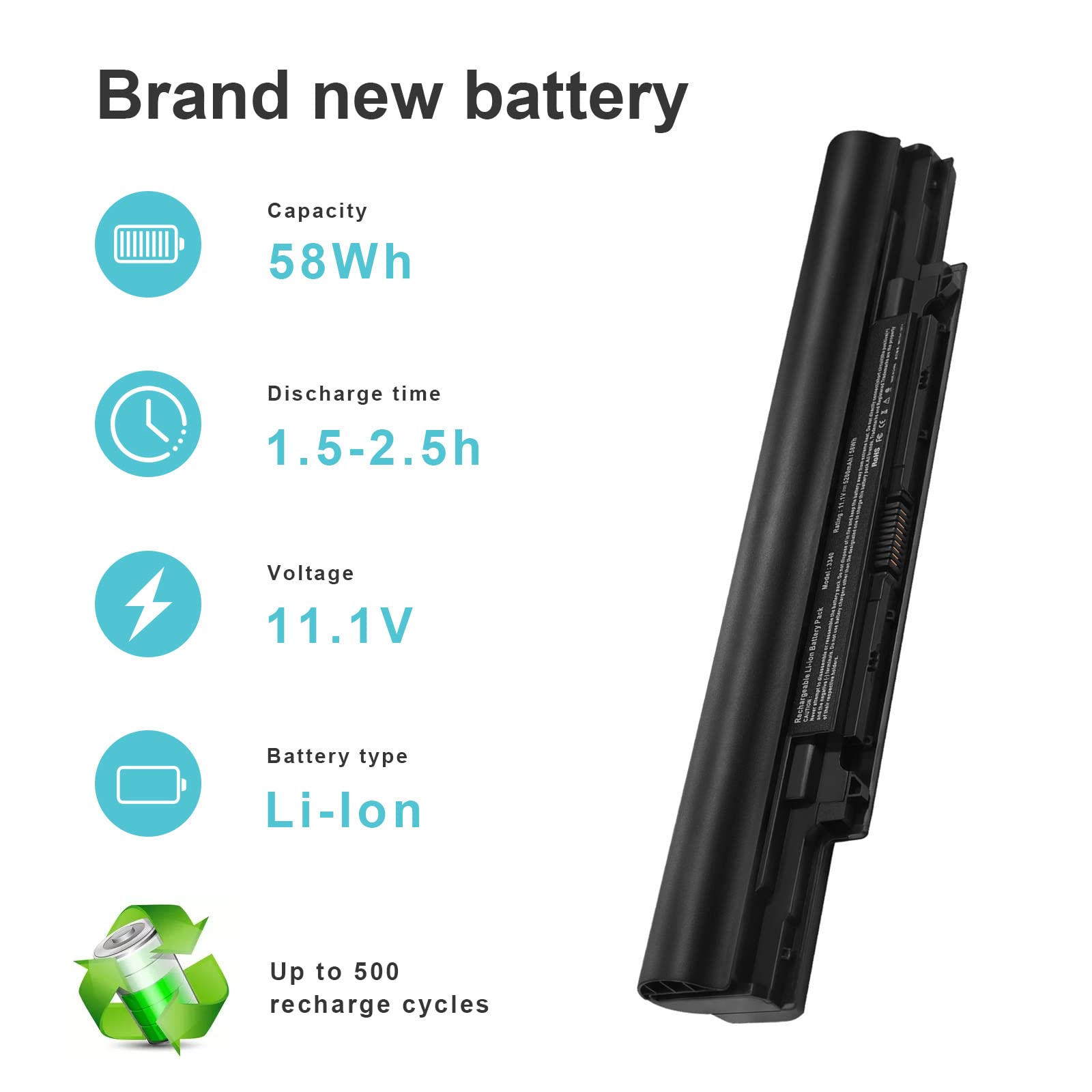 Fancy Buying Laptop Battery Dell V131 2nd Series Latitude 3340 3350 H4PJP 5MTD8
