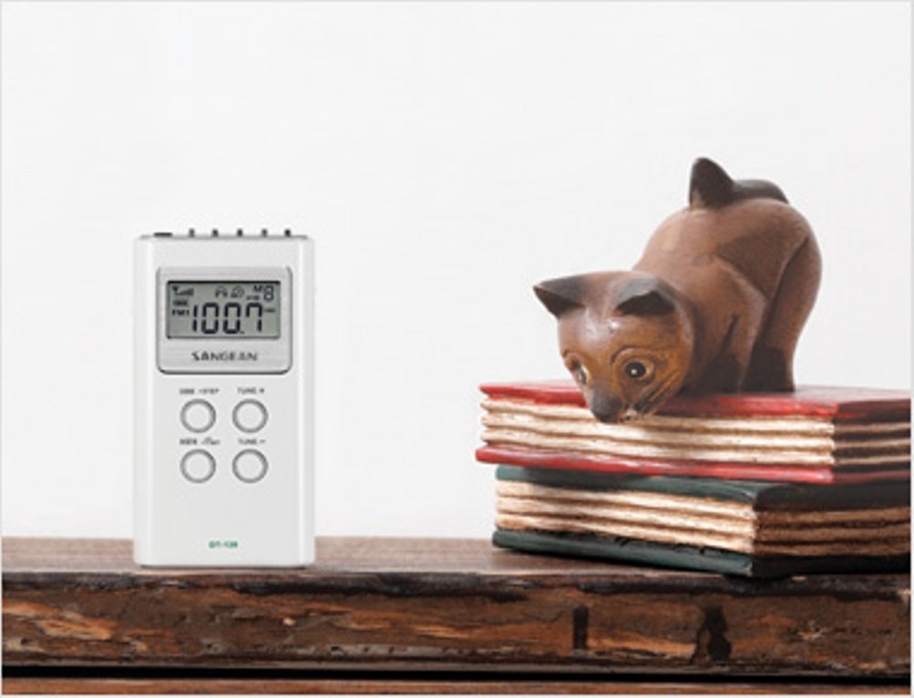 Sangean Dt 120 Am/Fm Stereo Pll Synthesized Pocket Receiver, White