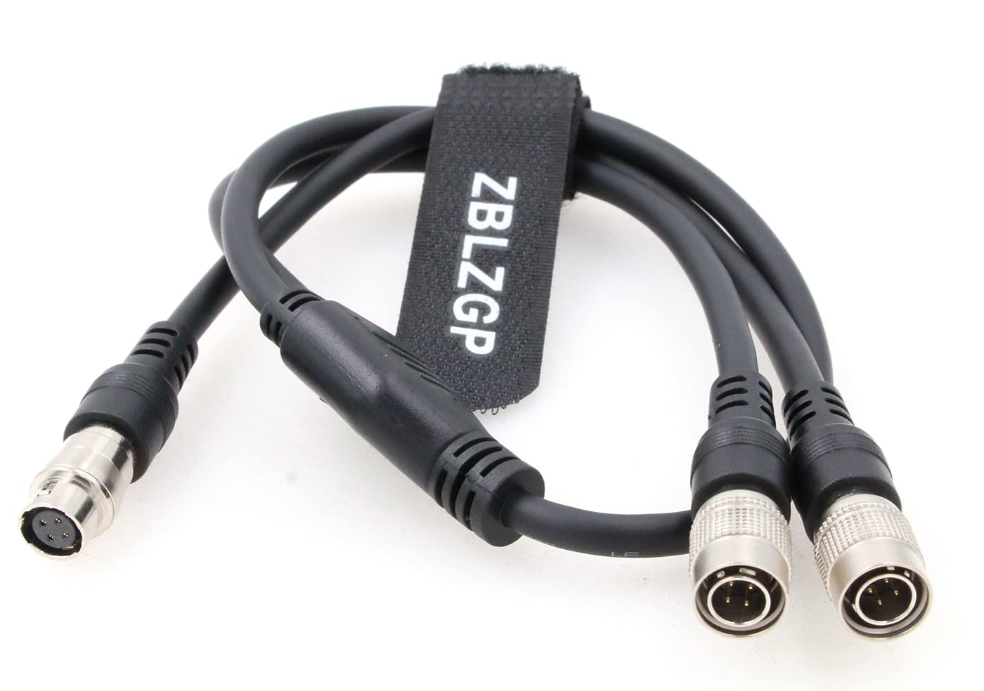 Zblzgp Hirose 4 Pin Female To Dual Hirose 4 Pin Male Y Cable For Zoom F8 Mixer Sound Devices 688 644 633