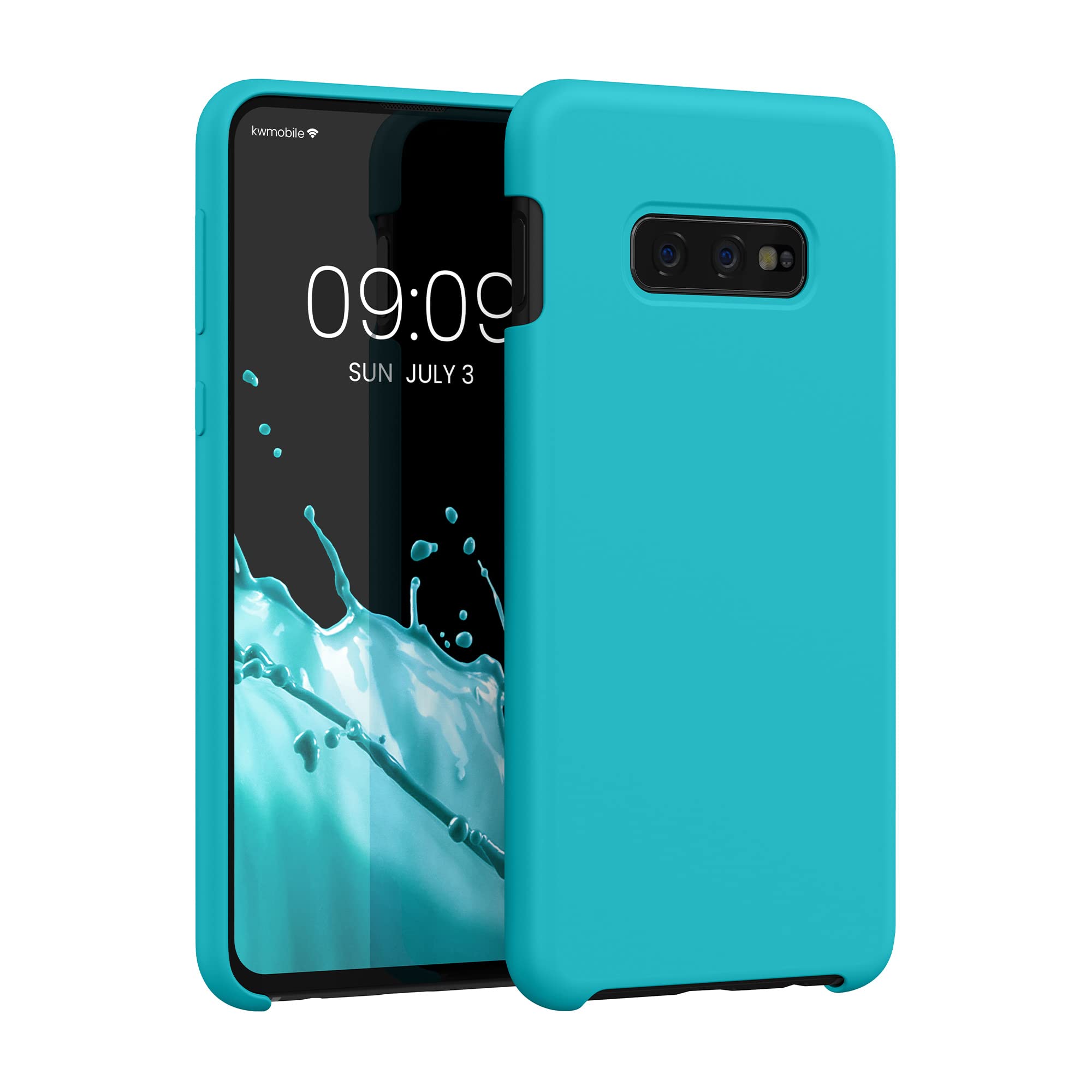 kwmobile Case Compatible with Samsung Galaxy S10e Case - TPU Silicone Phone Cover with Soft Finish - Cool Glacier