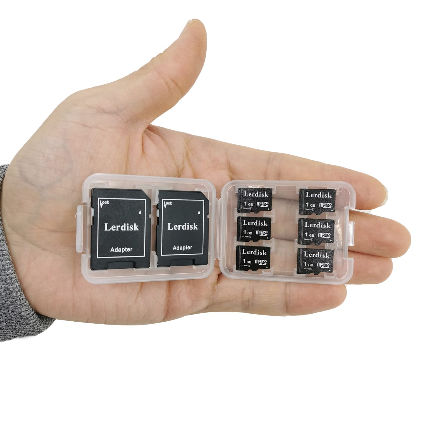 Factory Wholesale Micro Sd Card 1Gb Pack Of 6 In Bulk Microsd With Sd Adapter Produced By Authorized Licencee (1Gb)