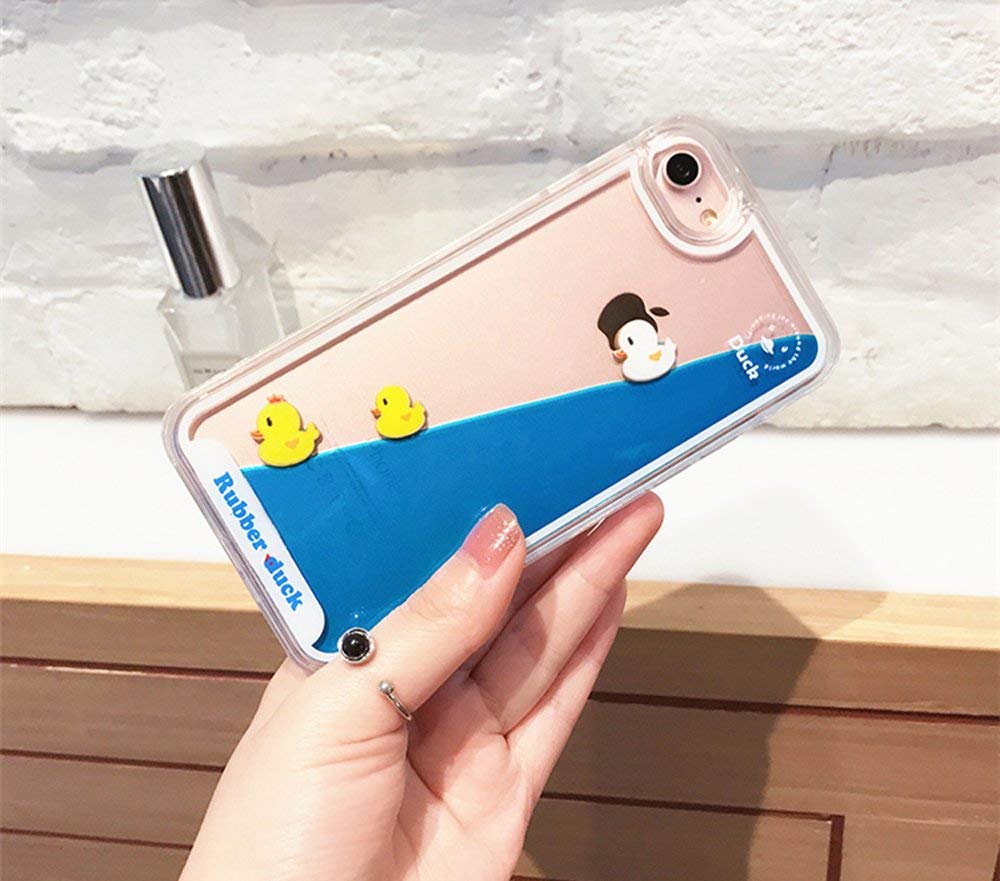 Unnfiko Liquid Case Compatible With Iphone 14 Pro, 3D Cool Quicksand Flowing Floating Bling Glitter Sparkle Soft Case For Girls