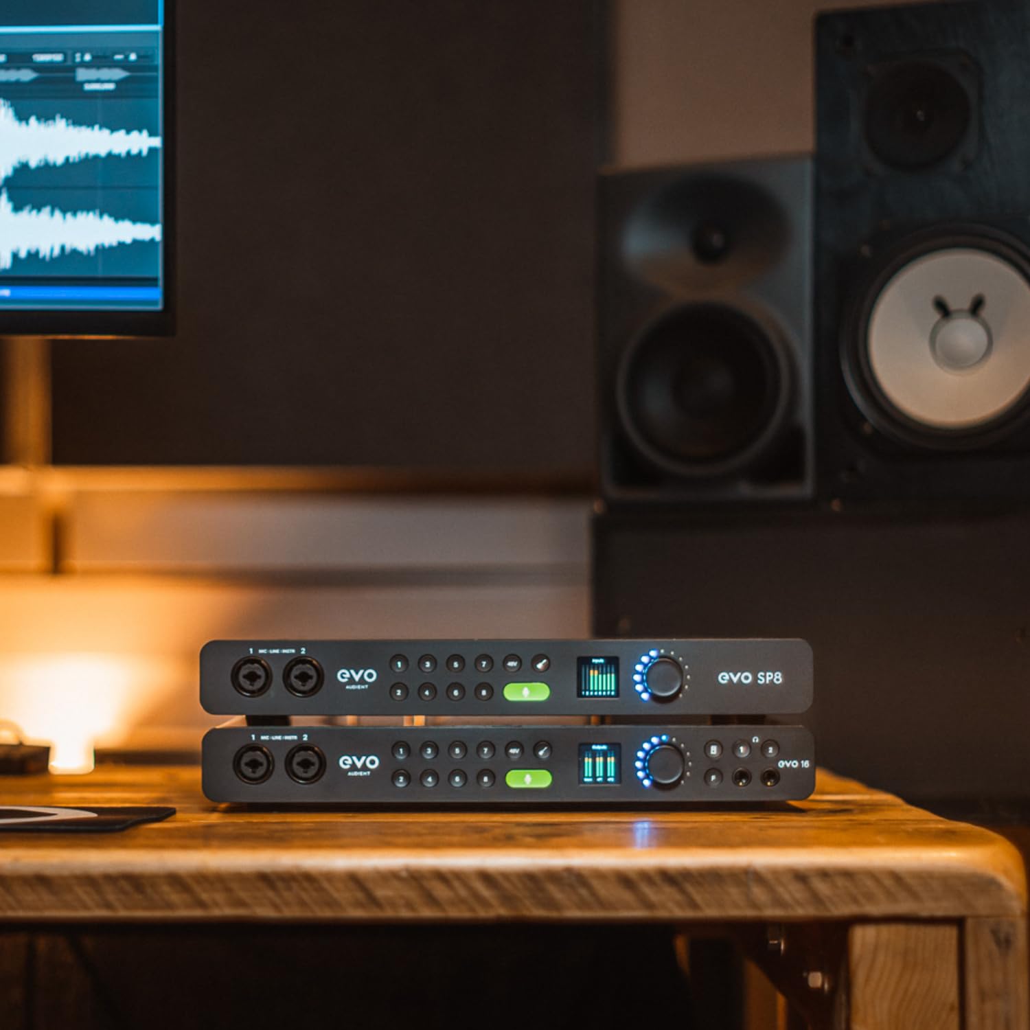 Audient Evo Sp8 8 Channel Mic Pre Expansion With 8 Adat Inputs/8 Adat Outputs, For The Musician, Producer, Or Engineer   Include