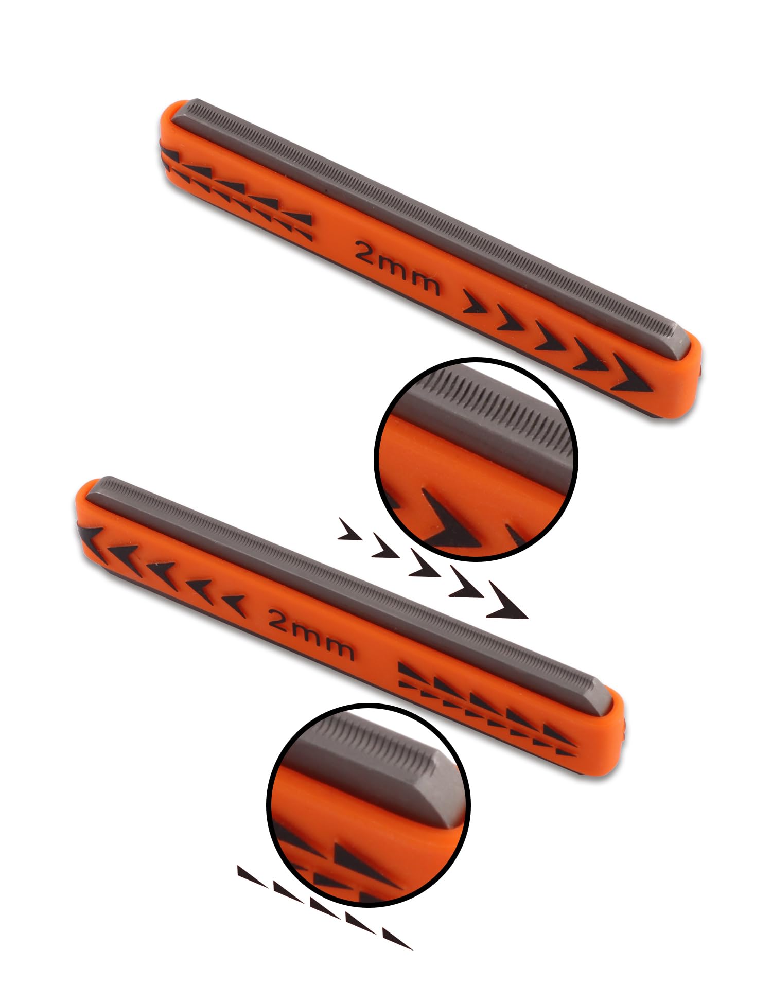 Metallor Guitar Fret Crowning Files Dual Sized Compact Fret Dressing File For Standard Guitar Frets With Coarse And Fine Cutting