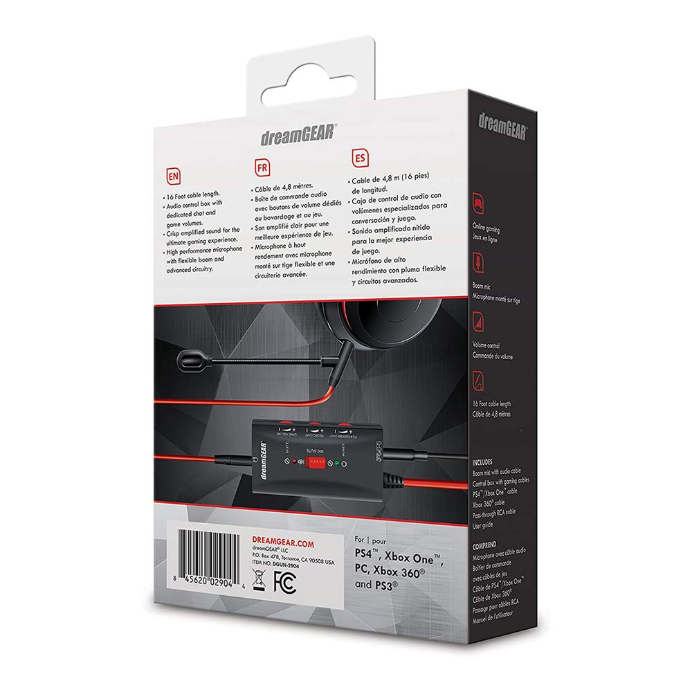 Dreamgear   Boomchat Pro   Covert Music Headphones Into Gaming Headphones, Includes Boom Mic And Audio Controls