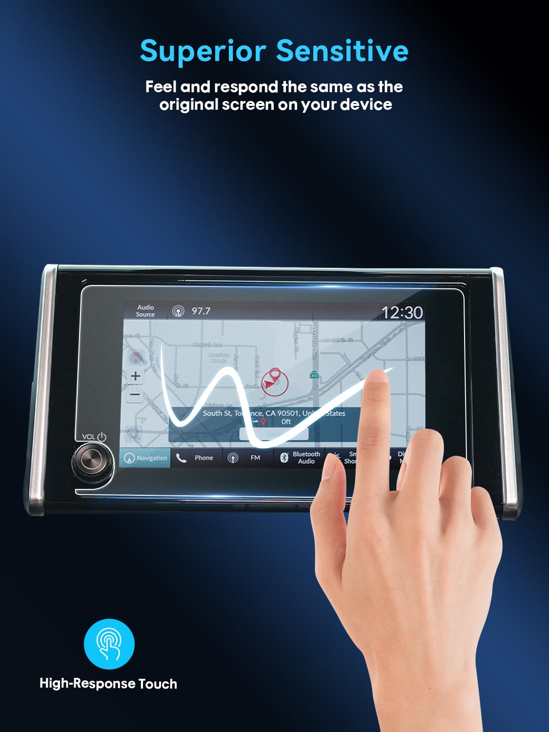 Lantu Rav4 Screen Protector For 2023 2024 Toyota Rav 4 Accessories 8In Tempered Glass Protector Film For Highlander/Tundra/Sequo