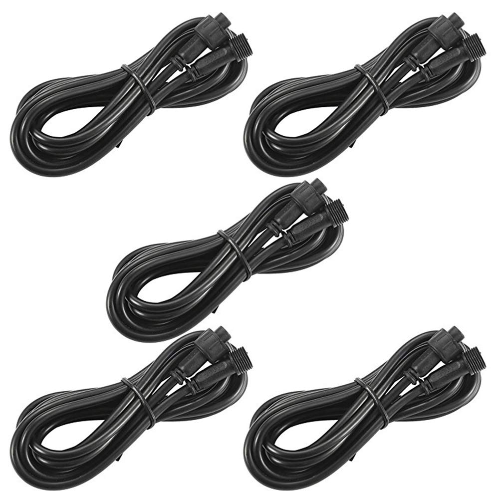 Fvtled Pack Of 5, 3M 9.84Ft 2Pin Extension Cable Wire With Male And Female Connectors At Both Ends Only Single Color Led Deck Li
