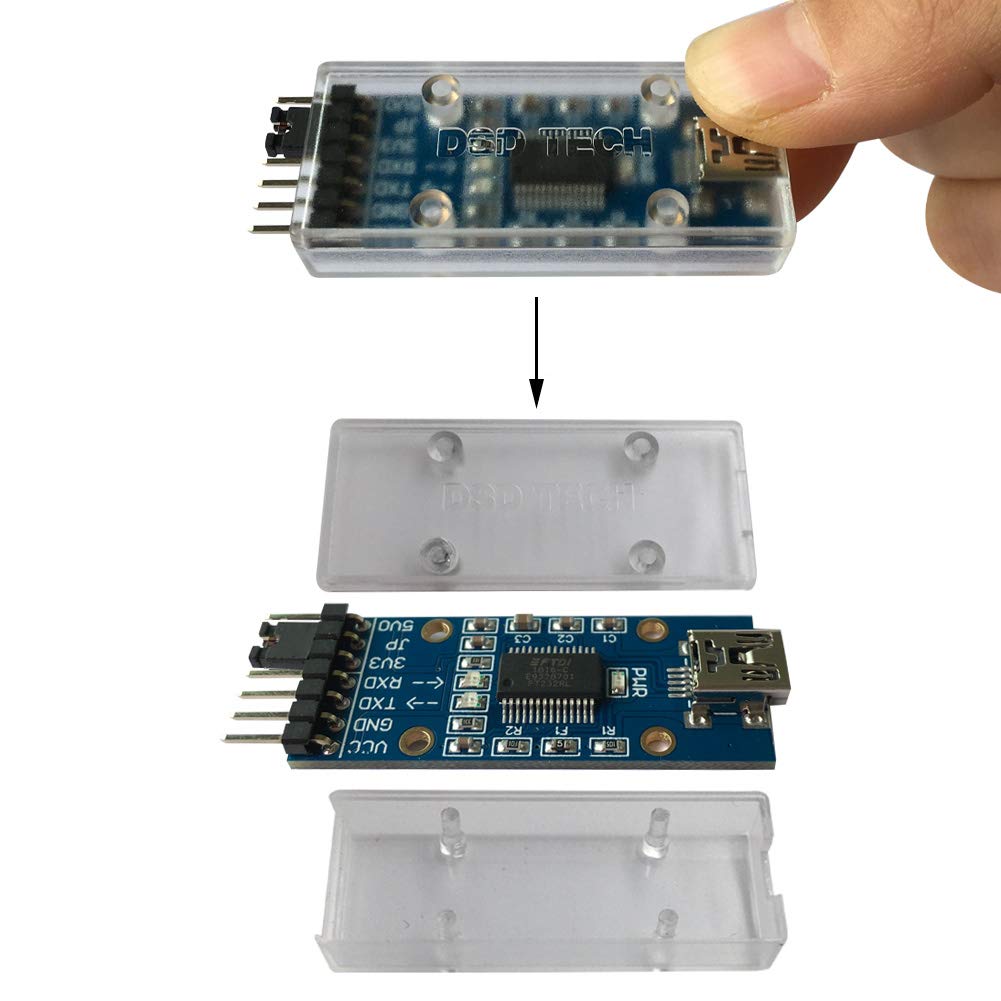 Tttech Debug Adapter DSD TECH FT232RL USB to TTL Adapter 3.3V/5V Blue – Electroeshop