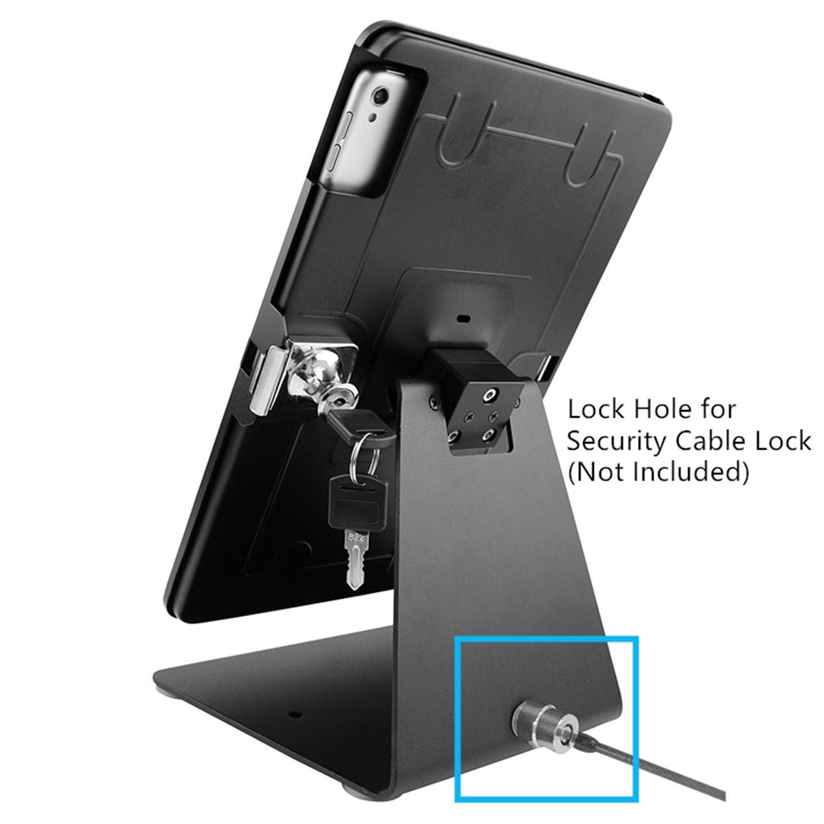 Carriecathy Desktop Anti-Theft Security Kiosk Pos Stand Holder Enclosure For 10.2 2021 Ipad 9Th Gen 2020 Ipad 8Th Gen 2019 Ipad