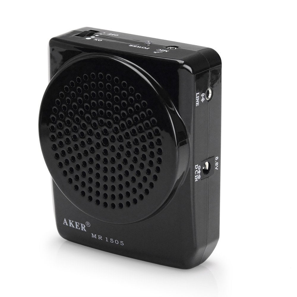 Voicebooster Voice Amplifier 12Watts Black Mr1505 By Tk Products, Portable, For Teachers, Coaches, Tour Guides, Presentations, Costumes, Etc.