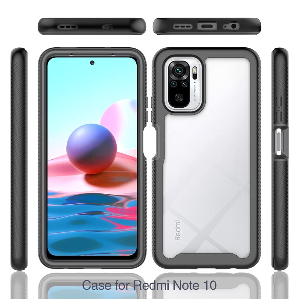 Bumper Case For Xiaomi Poco M5S, Double Layer Protection For Xiaomi Poco M5S Case, Pc Front Bumper + Back Cover Non-Slip Combina