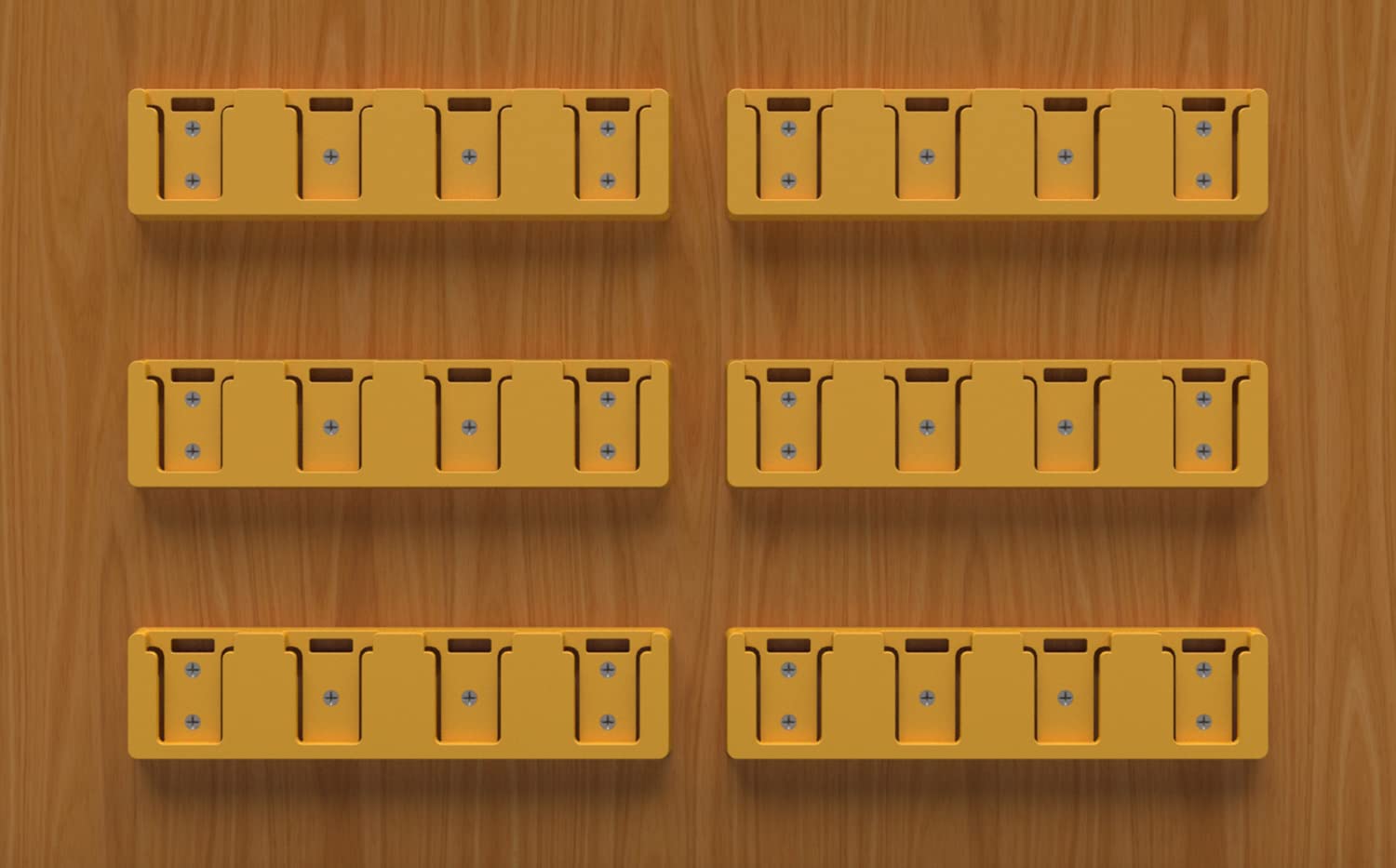 Szwjt Lv Battery Rack Compatible With Dewalt 20V Battery Holder, Mount 4 Slot Bulk Battery Garage Tool, Tools For Dewallt 20V, W