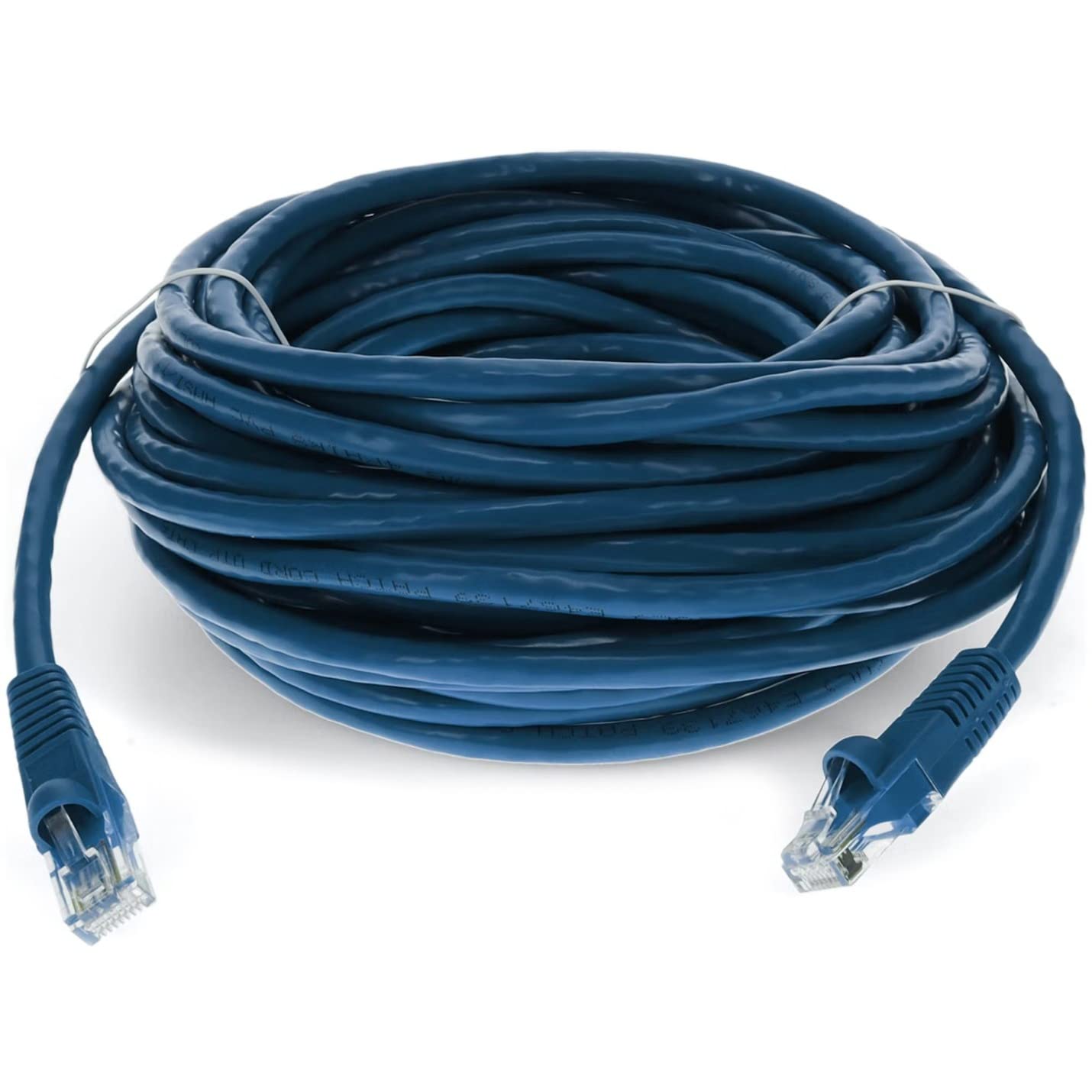 Addon 25Ft Blue Cat 6 Pvc Ethernet Cable Snagless Bubble Boot Rj-45 M/M