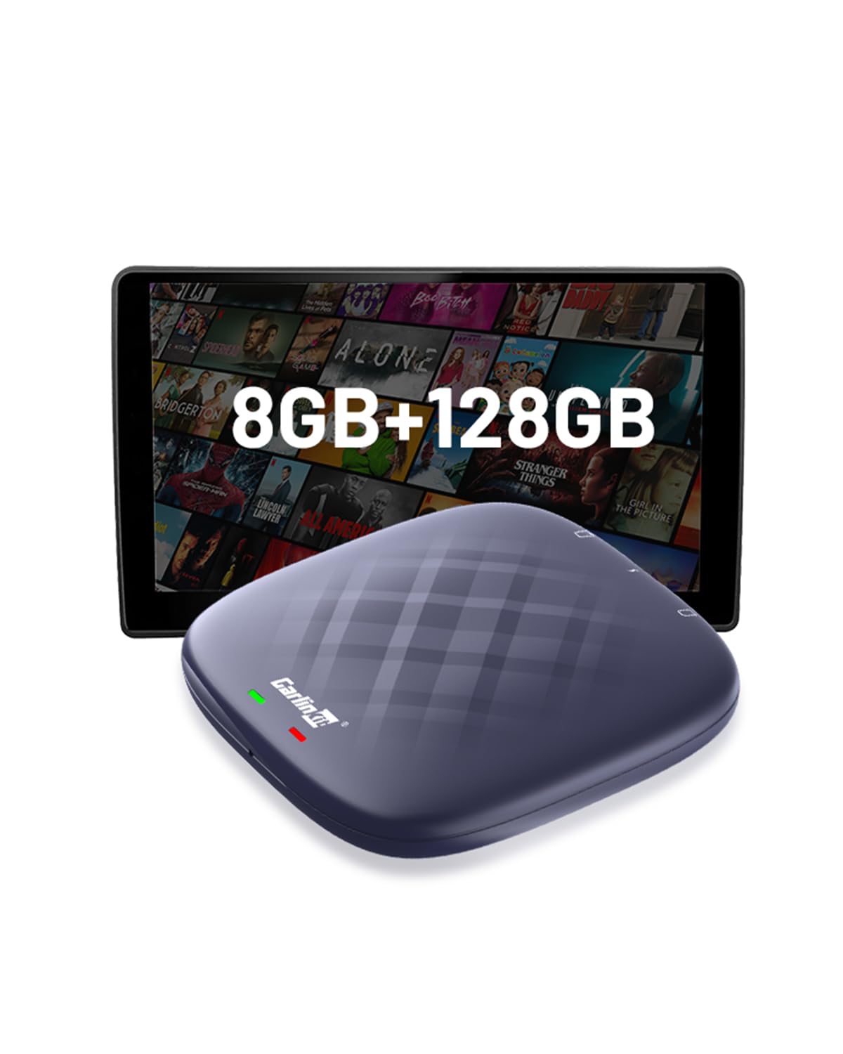 Carlinkit Carplay Ai Box Magic Box Android 13.0 System Wireless Carplay Adapter Android Auto Support Netflix Youtube Google Gps+Glonass 4G Network.For Iphone & Android Phone,Wired To Wireless,8G+128G