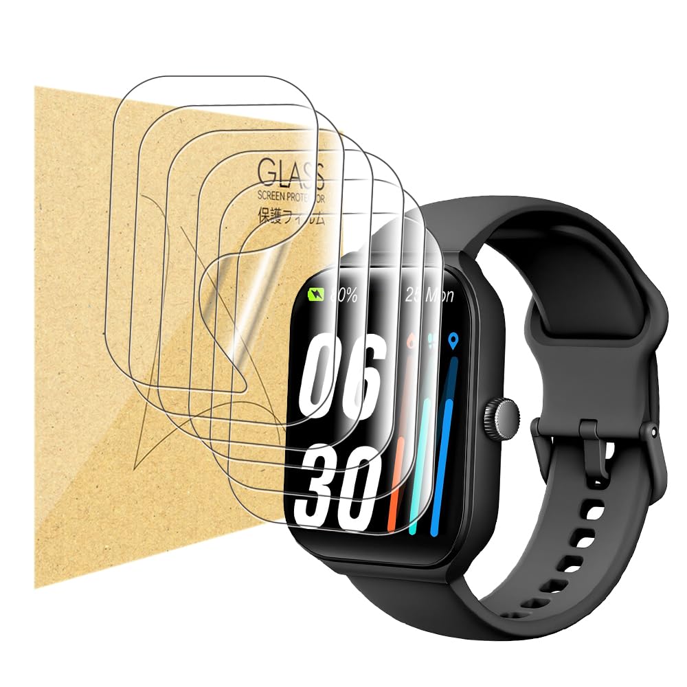 Lysandra Compatible For Toobur Idw16 Smart Watch 1.95 '', [6 Pack] Full Coverage Tpu Clear Film Compatible For Toobur Idw16 1.95