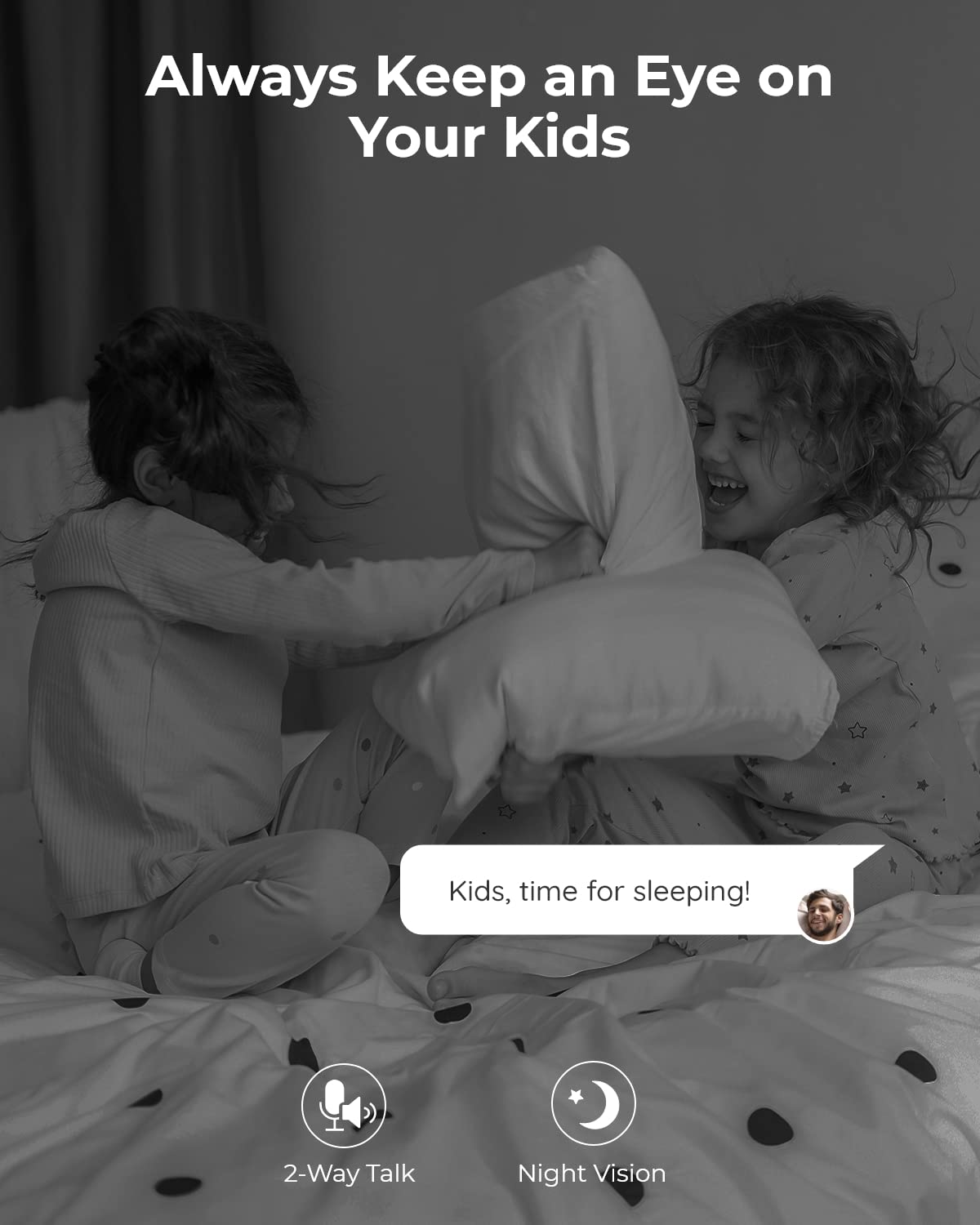 Reolink 2K Indoor Camera, E1 Plug In 2.4G Wifi Security Camera Wireless For Baby/Pet Monitor With Phone App, 360 Degree Pet Came