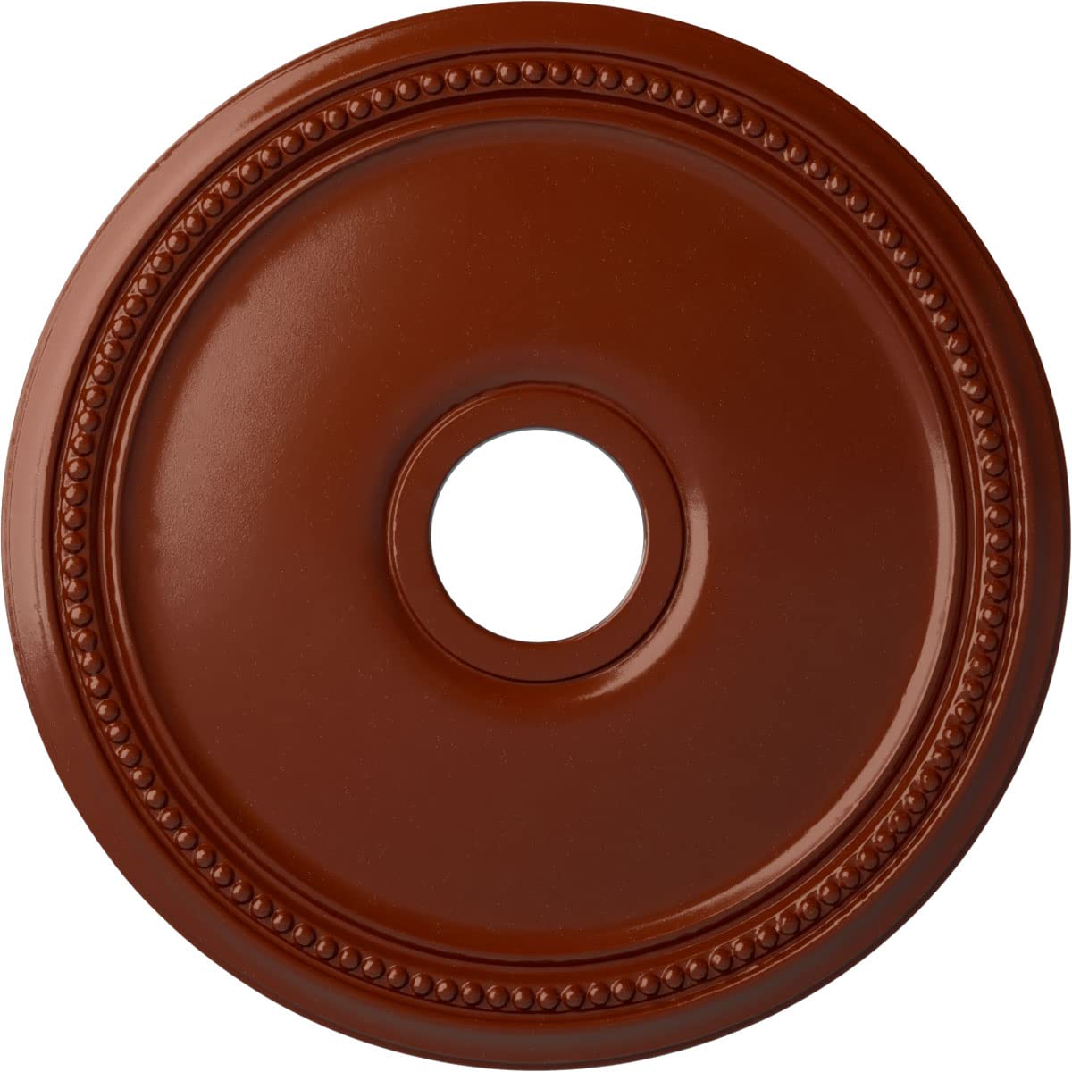 Ekena Millwork CM18DIFIF Diane Ceiling Medallion, 18OD x 3 5/8ID x 1 1/8P (Fits Canopies up to 5 3/8), Hand-Painted FireBrick