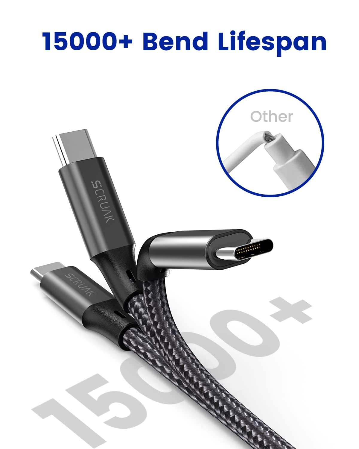 Scruak Extra Long Iphone Charger Cord 20Ft, [Mfi Certified] 20 Ft Usb C To Lightning Cable Fast Charging Nylon Braided Iphone Ch