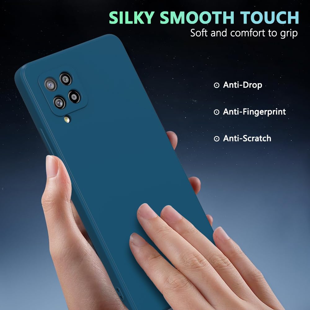 Wogroo For Samsung Galaxy A42 Case Dark Blue, Scratch Resistant With Soft Touch, Slim Thin Phone Cover For Samsung Galaxy A42