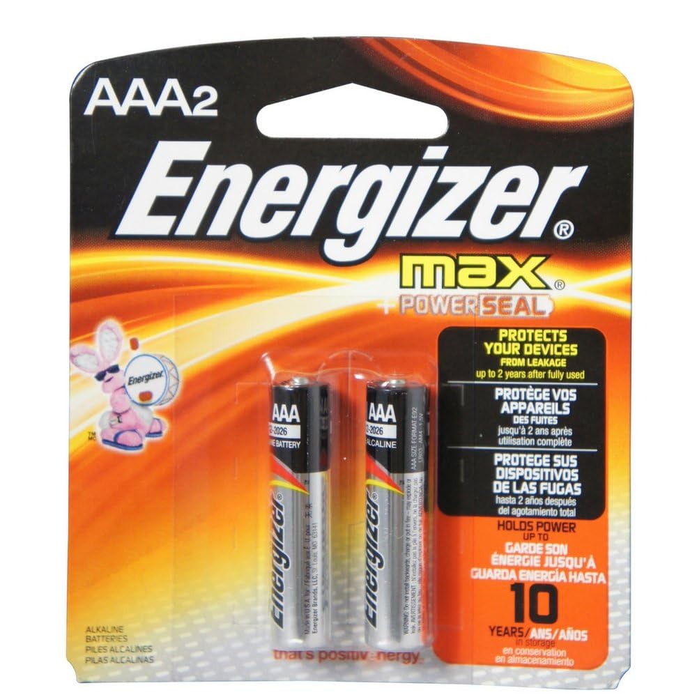 Energizer Max Alkaline Batteries Aaa 2 Each (Pack Of 12)