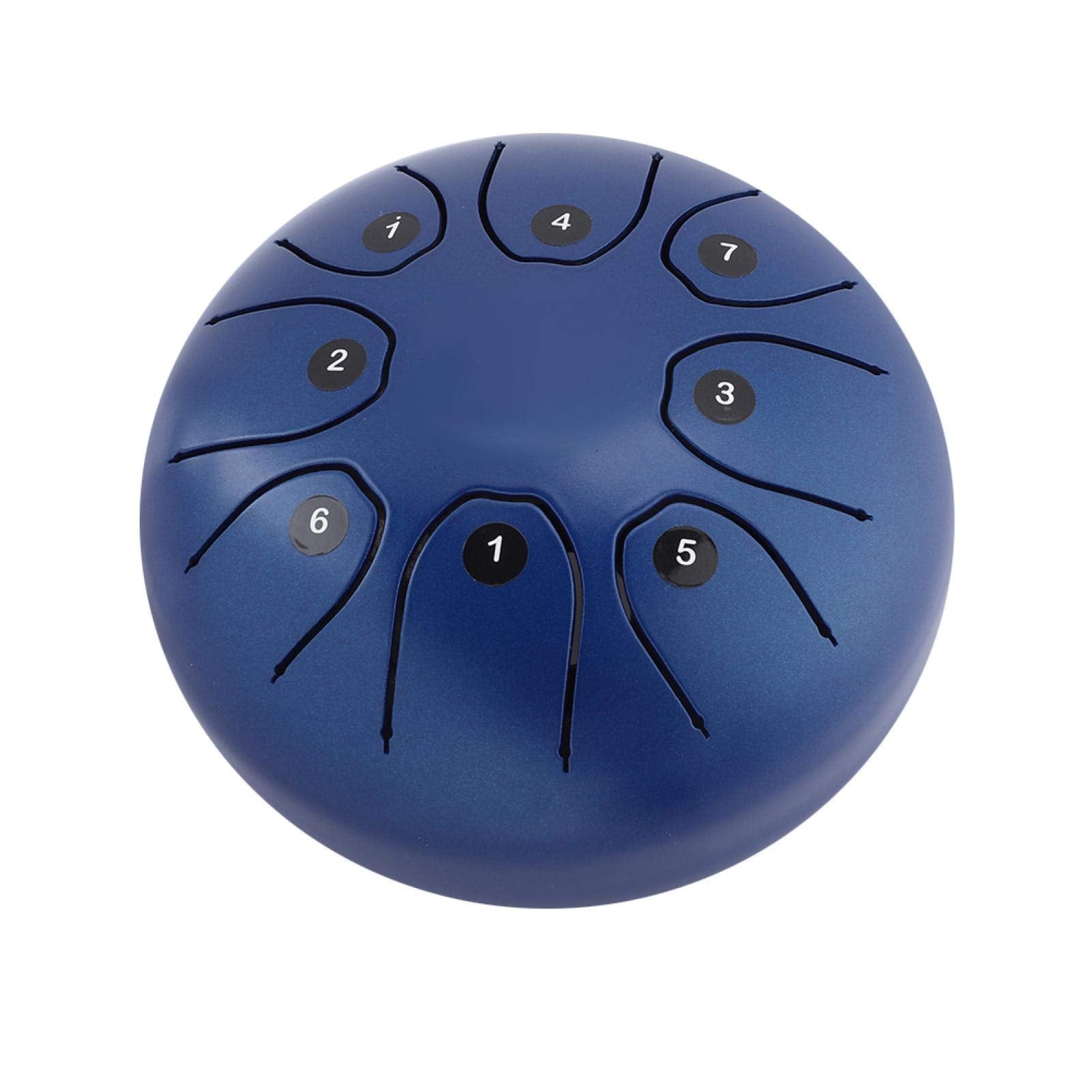 Steel Tank Drum, Tongue Drum, Music Gift For Music Education For Yoga Meditation For Calm Emotions For Zen Tea Health(Blue)