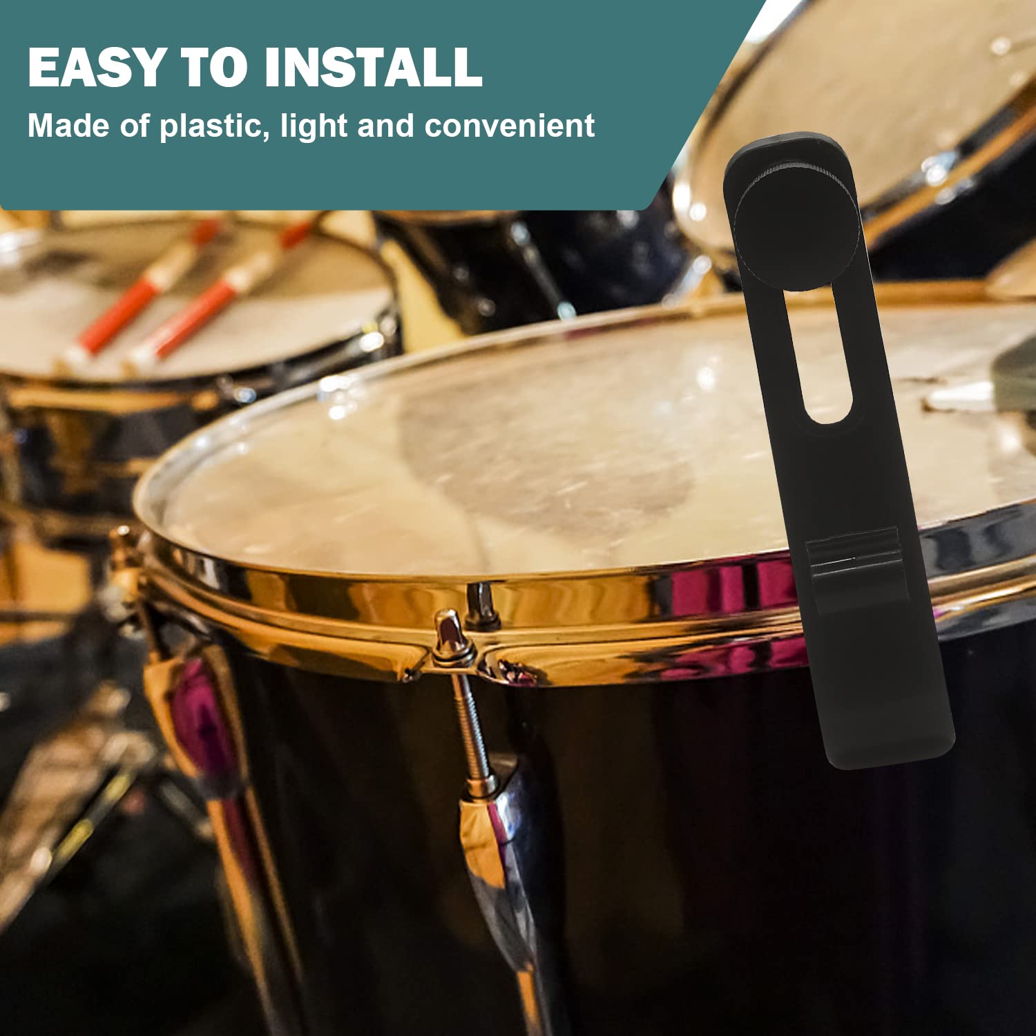 Boseen Shockproof Drum Rim Microphone Clip For Microphone Clamps Holder With Groove Gear(Pack Of 4)