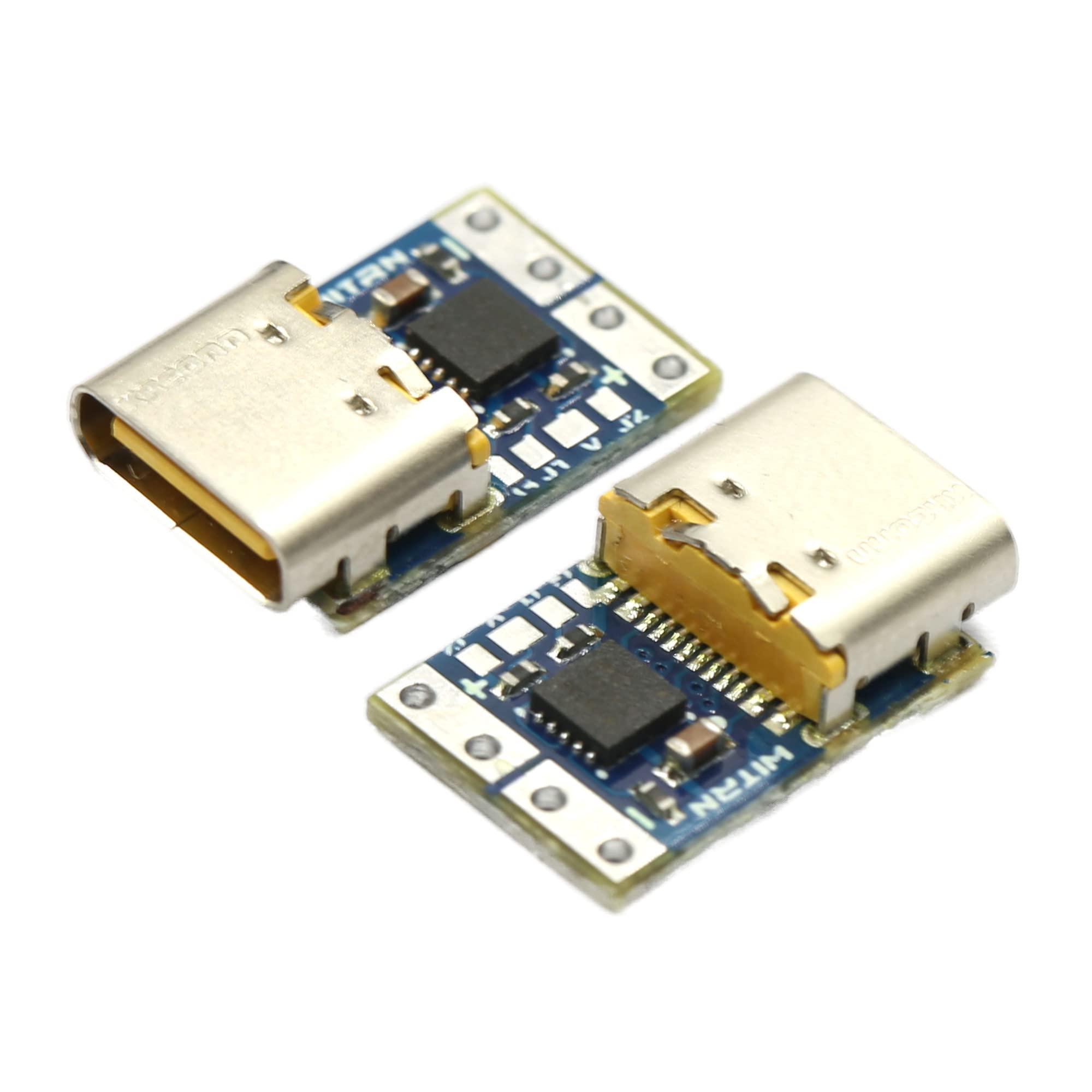 (2 Pack) Jacobsparts Usb C Pd 12V Dc Fixed Voltage Power Trigger Module 5A Type C Female Input