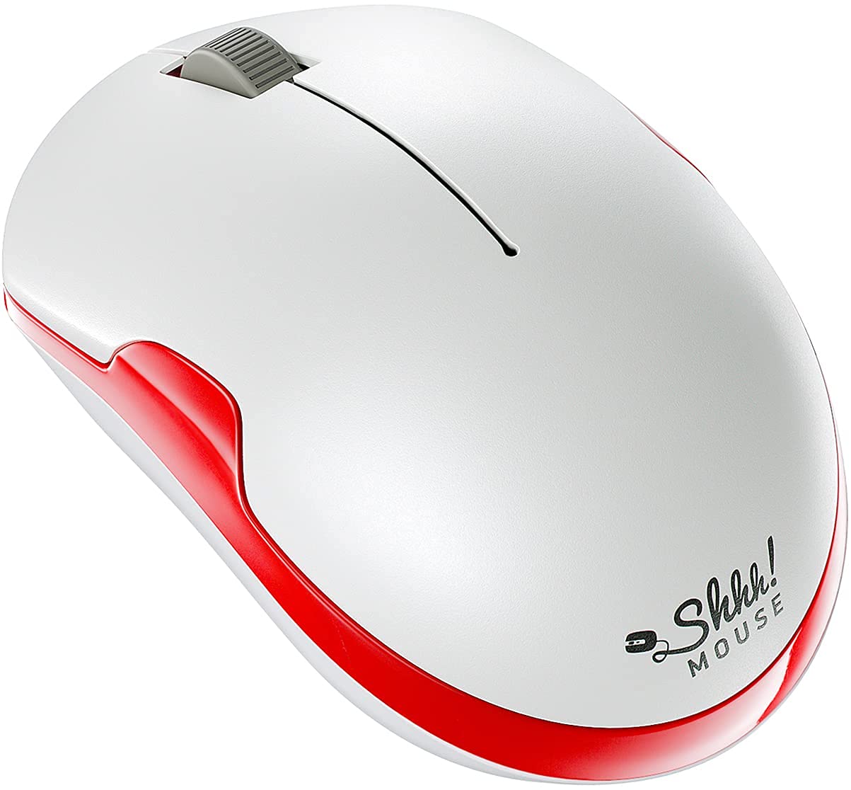 SHHHMOUSE  Wireless Silent Optical Mouse with USB Receiver and Batteries  Cordless, Portable, Quiet Click Mouse for PC, Laptop