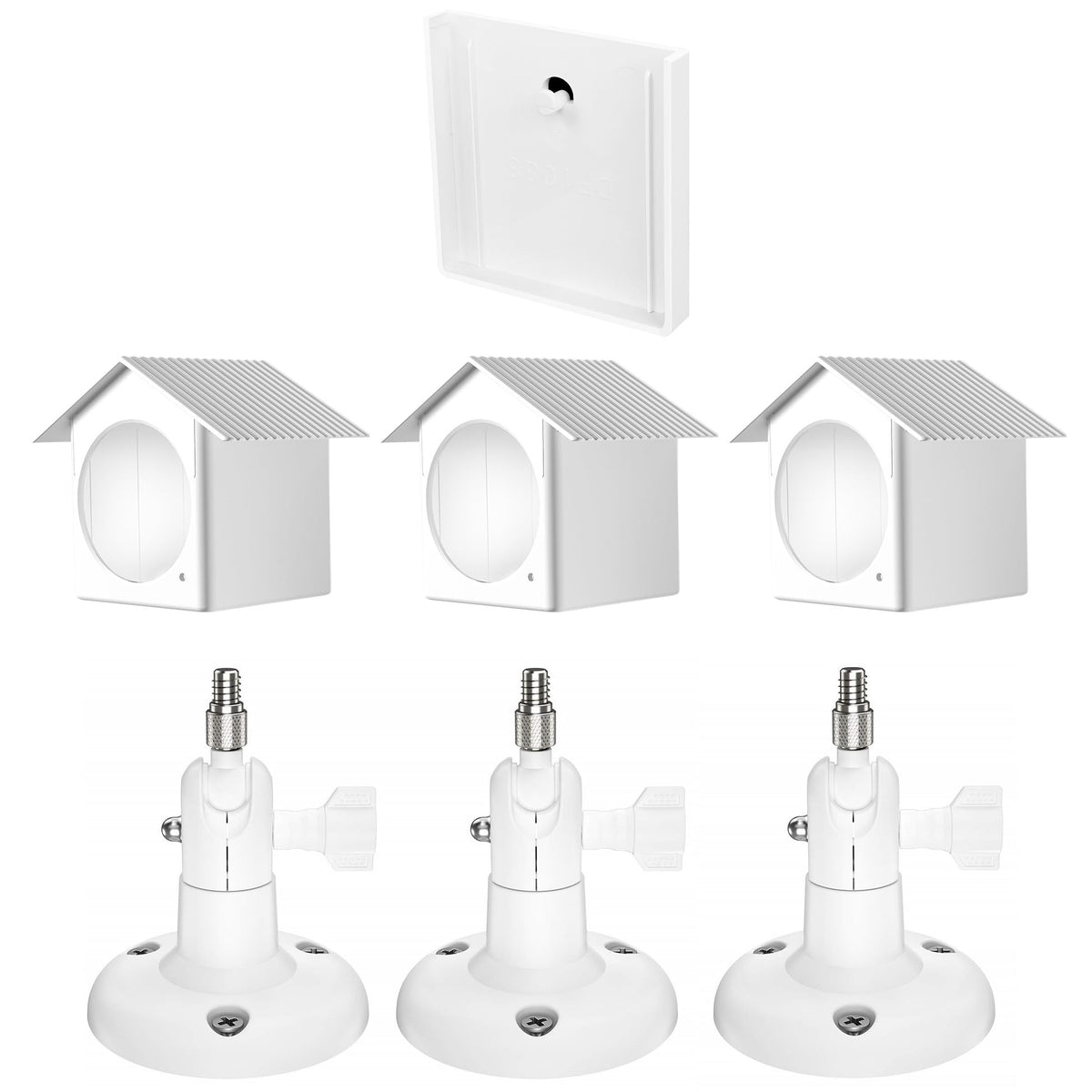 3 Pack Wall Mount For Wyze Cam Outdoor, Waterproof Protecive Case Compatible With Wyze Cam Outdoor, With Adhesive Wall Mount For