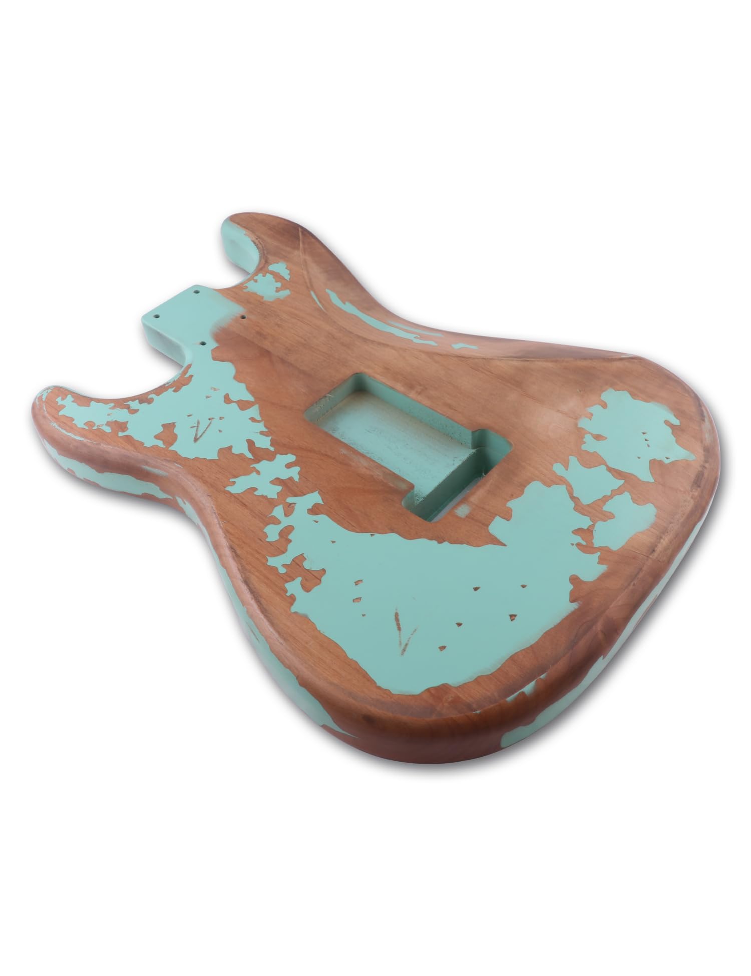 Sunsmile Relic Electric Guitar Body Nitro Top Alder Wood St Style Diy Guitar Body H S H Seafoam Green.