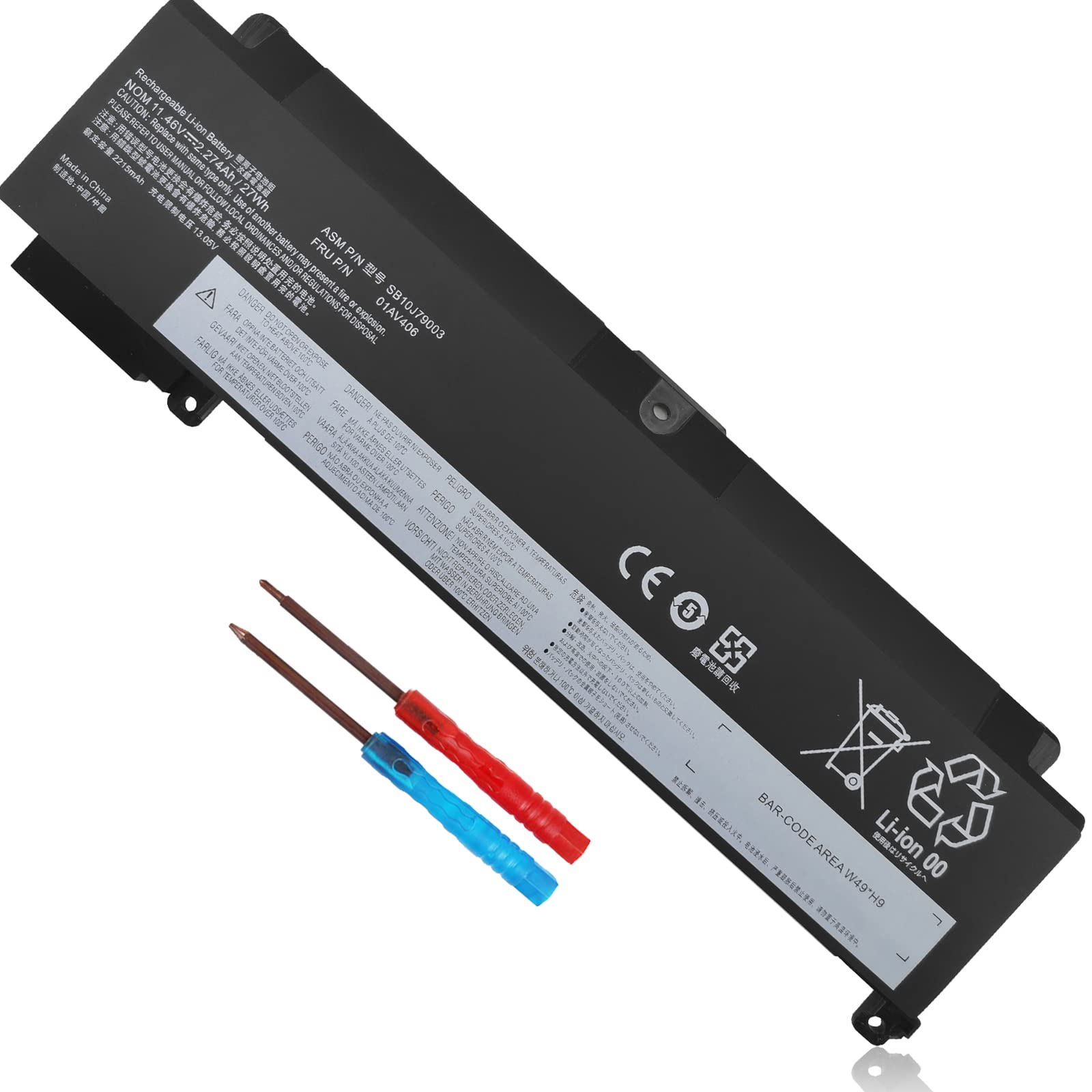 01Av406 Battery For Lenovo Thinkpad T460S T470S Series Sb10J79003 01Av405 01Av462 00Hw024 00Hw025 00Hw038 01Av407 01Av408 Sb10J7