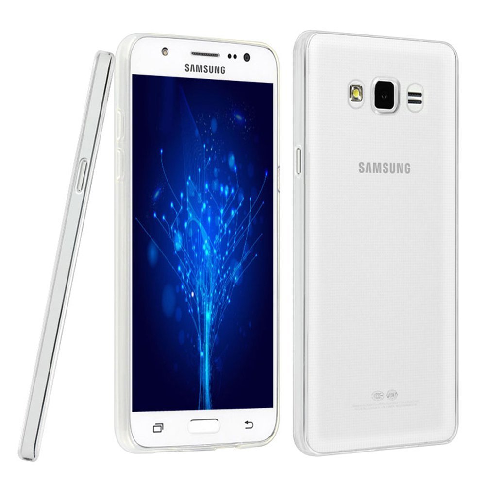 Icovercase Compatible With Samsung Galaxy J7 (2016) Case Ultra-Thin Silicone Back Cover Plain Soft Tpu Gel Rubber Transparent Cl