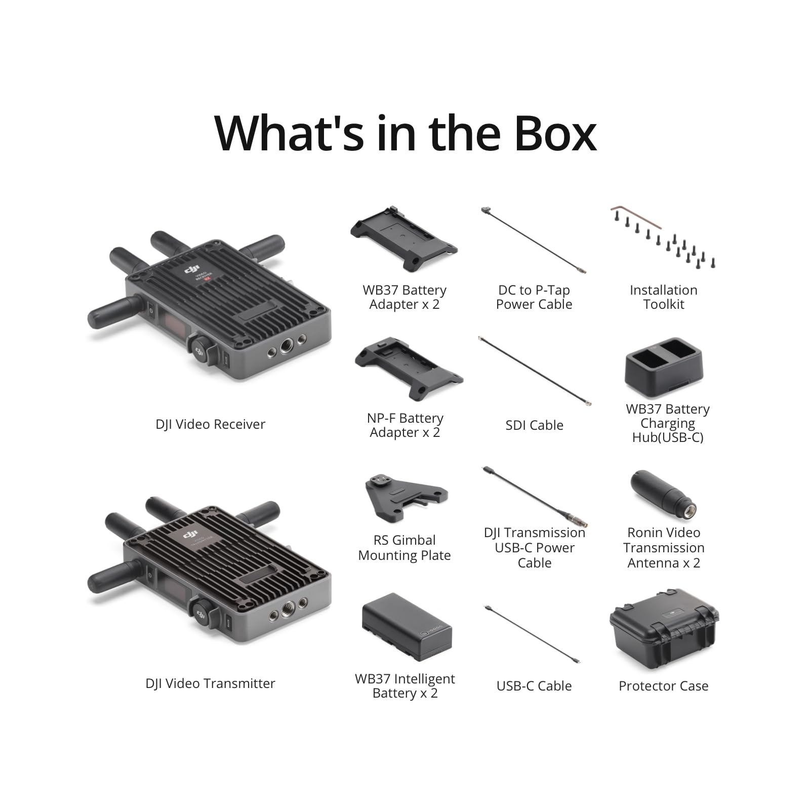 Dji Transmission (Standard Combo), 20,000Ft 1080P/60Fps Wireless Transmission, With Transmitter And Receiver, Transmits Metadata