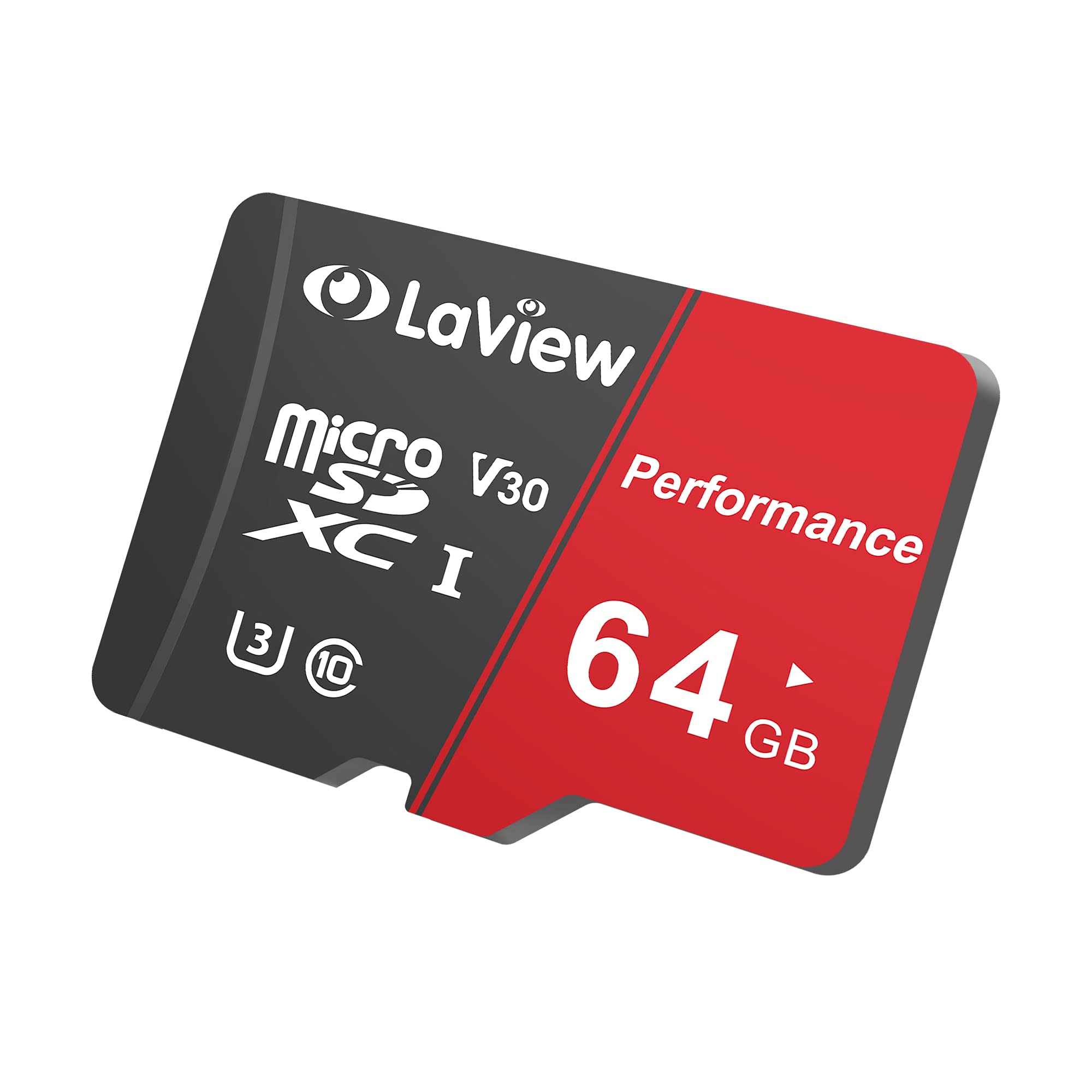 Laview 64Gb Micro Sd Card, Micro Sdxc Uhs I Memory Card � 95Mb/S,633X,U3,C10, Full Hd Video V30, A1, Fat32, High Speed Flash Tf Card P500 For Computer With Adapter/Phone/Tablet/Pc