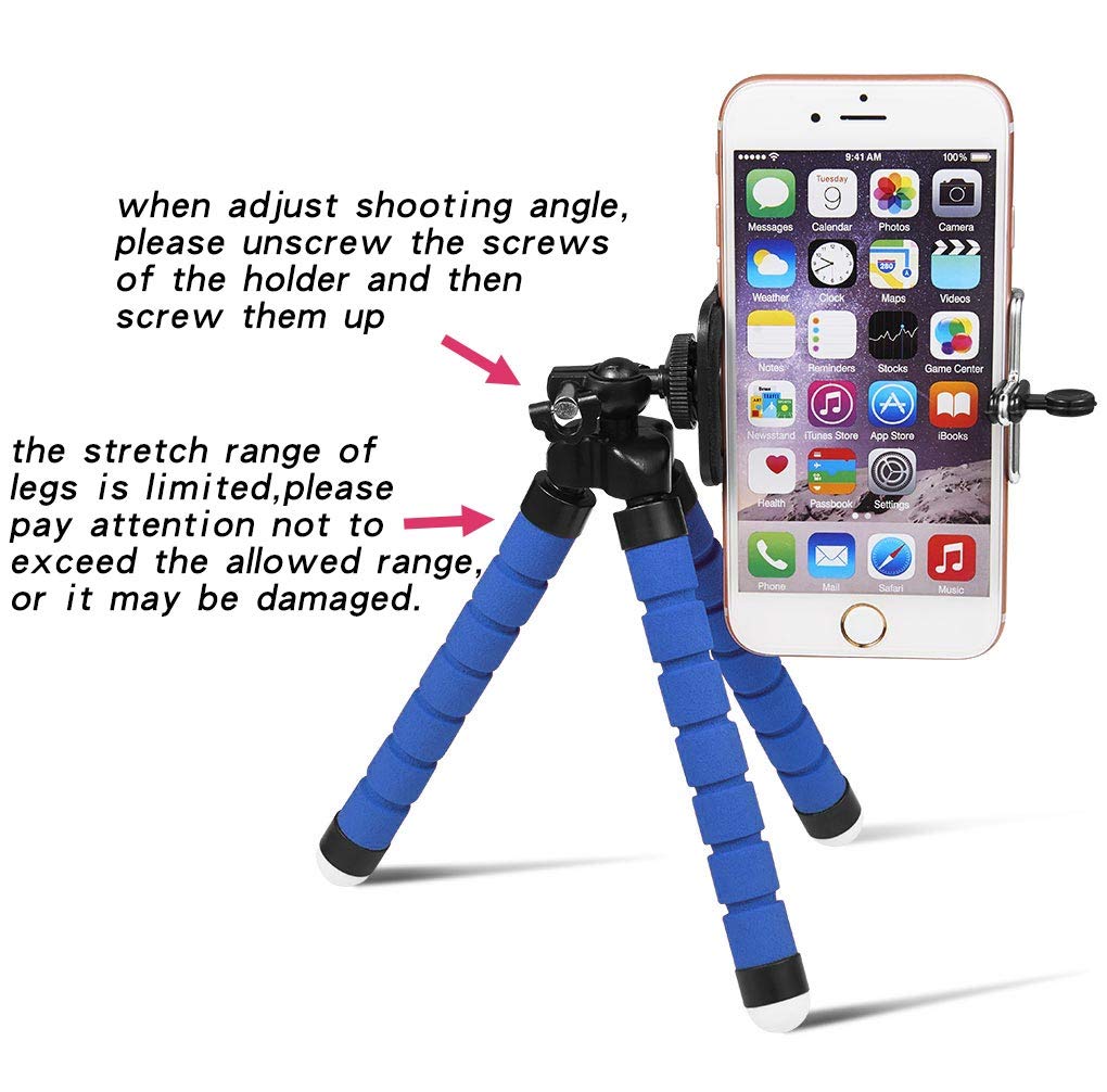 Shuzhu Flexible Tripod Mini Universal Octopus Leg Style Portable And Adjustable Tripod Stand With Clip Bracket Mount Holder For