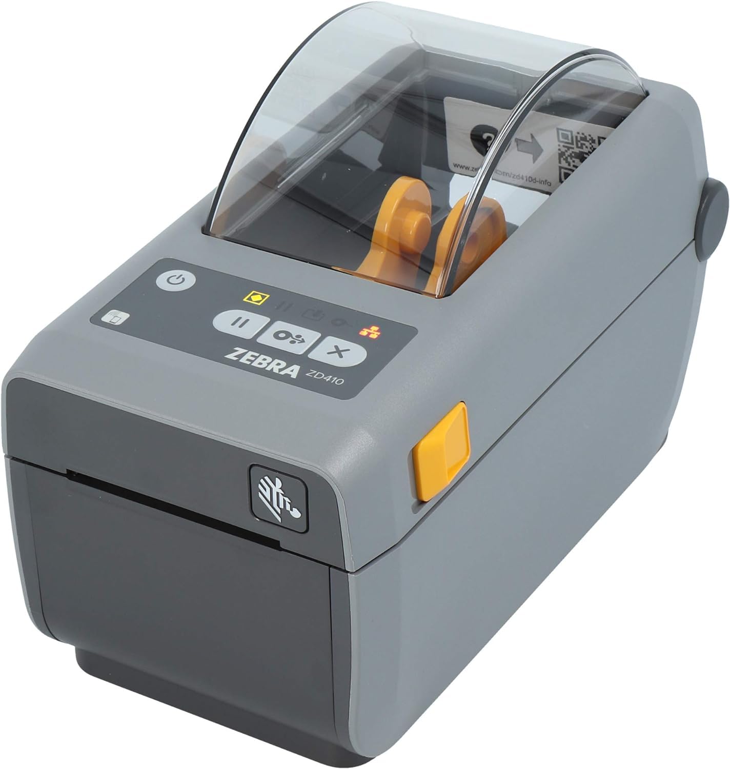 Zebra Zd410 Printer With Tear Off Edge   203 Dpi   Direct Thermal   56 Mm Max. Print Width, Usb Interfaces (Zd41022 D0E000Ez), Grey (Dark)