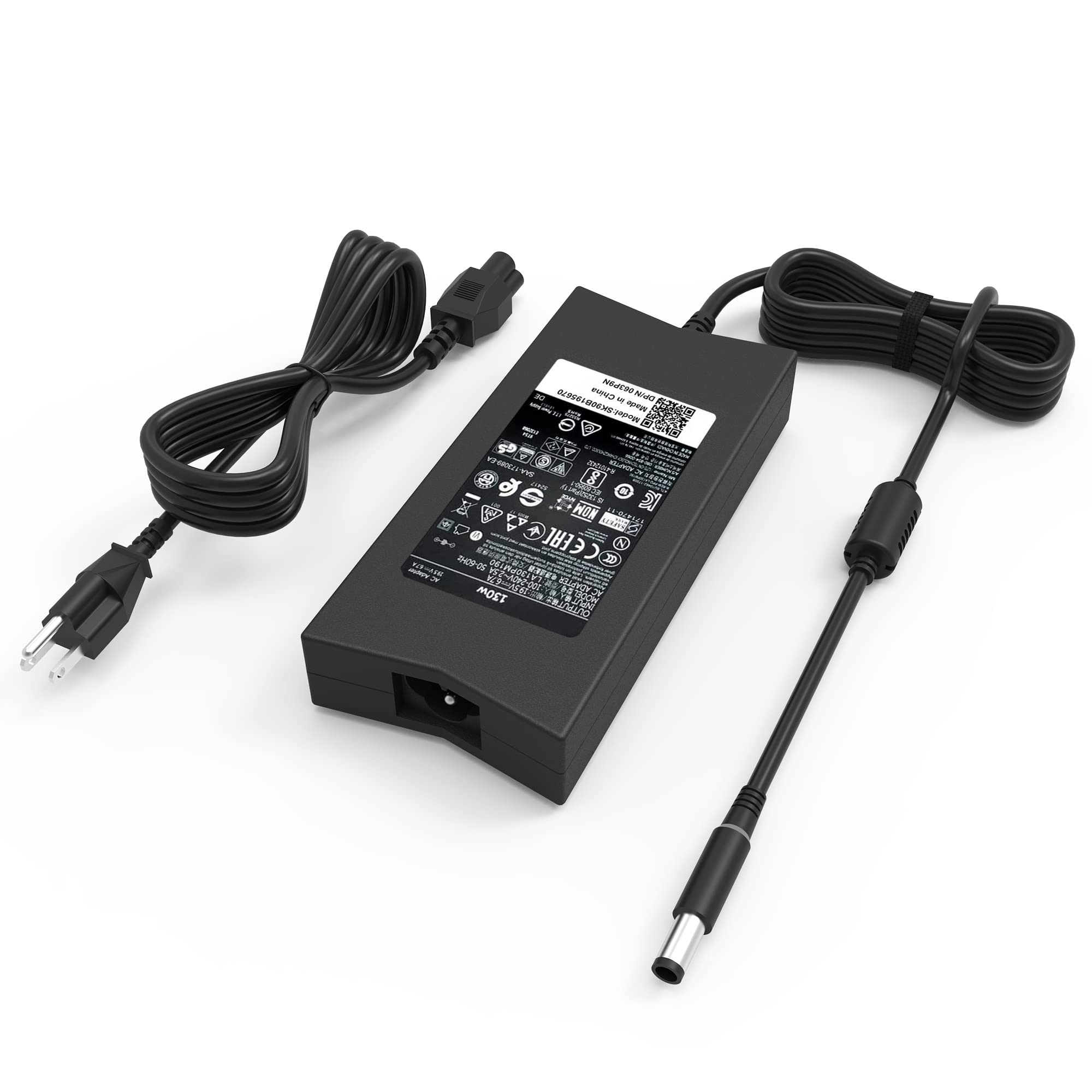 Original Replacement New Dell 130W 7.4Mm Tip Ac Adapter Charger For Pa 4E La130Pm121 Da130Pe1 00 Ju012 Cm161 Dell Inspiron 15 7000 7559 Dell G3 G5 Charger Dell D6000 Docking Station Laptop Power Cord