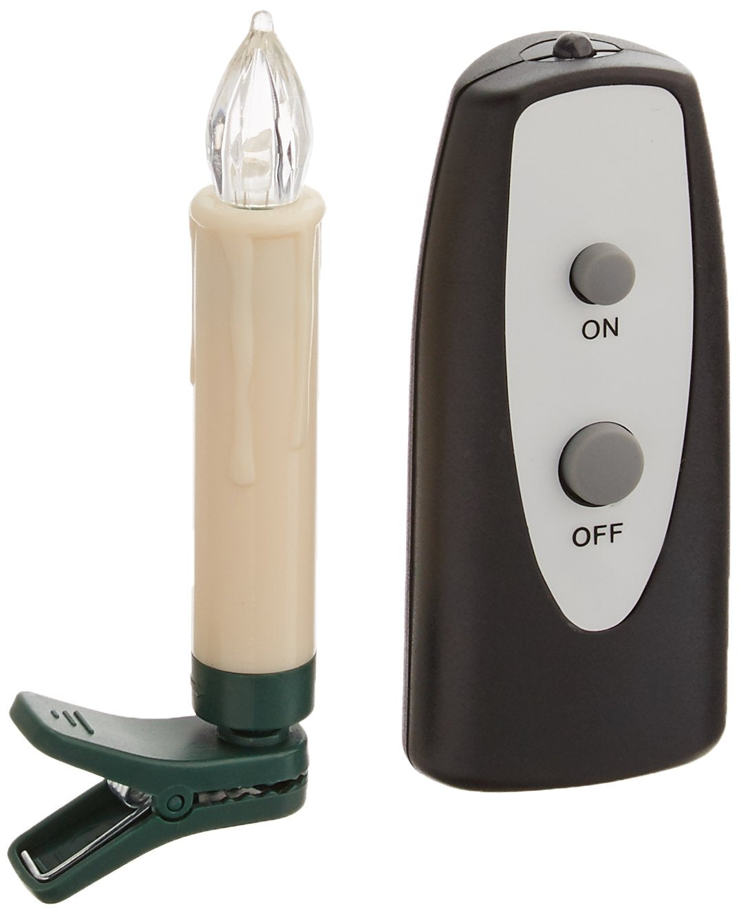 Led Clip On Taper Faux Wax Drip Candles Set 12 Battery Operated Remote On/Off
