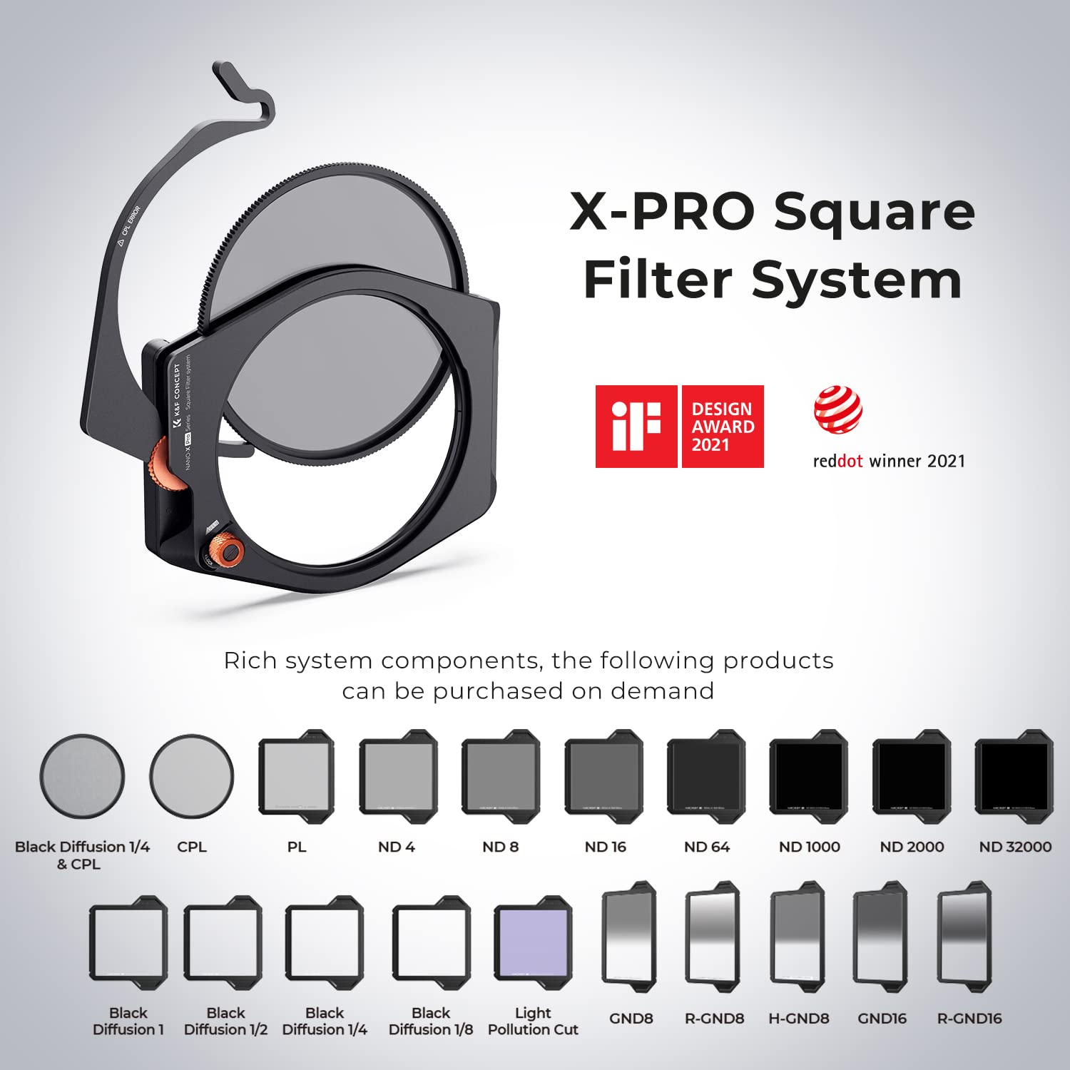 K&F Concept X PRO 100x100mm Square Polarizer Filter Multi-Coated Glass