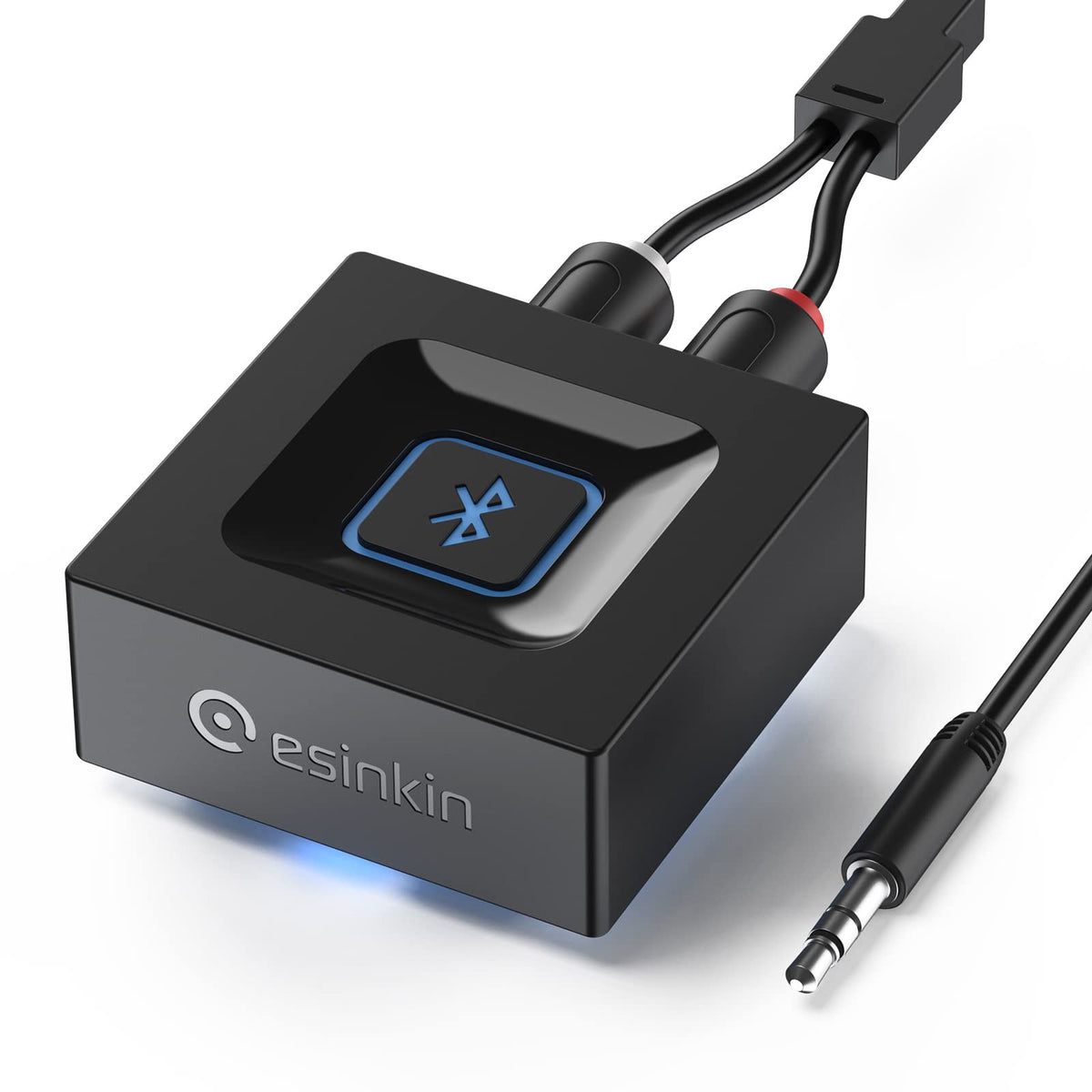 Esinkin Wireless Audio Receiver For Music Streaming Sound System Works With Smart Phones, Tablets And Car, Wireless Adapter For