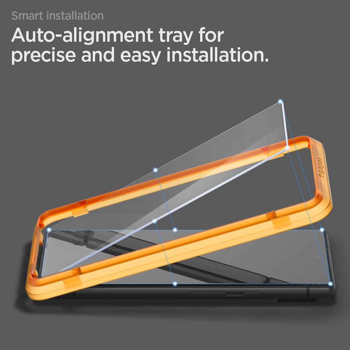 Spigen Tempered Glass Screen Protector Glastr Alignmaster] Designed For Pixel 7 Case Friendly]   2 Pack